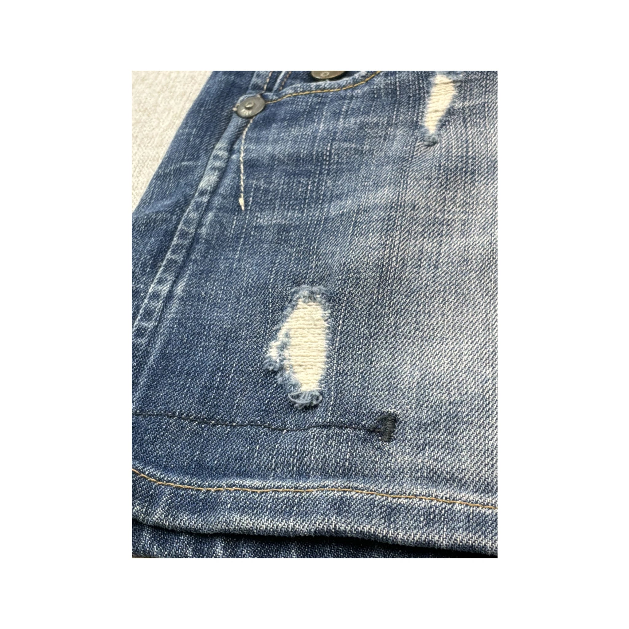 G-Star Raw 3301 Distressed Denim Mini Skirt