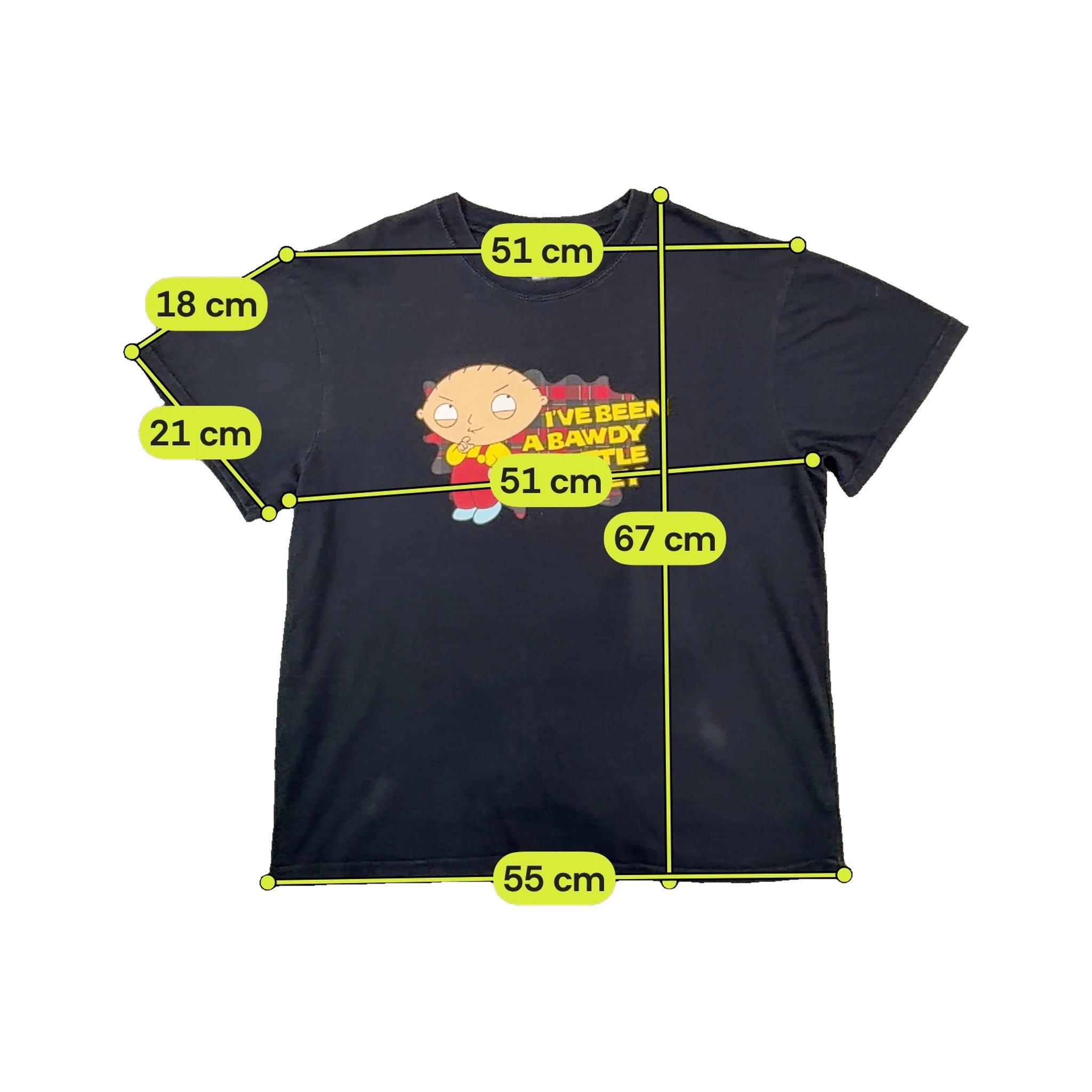 Family Guy Graphic "I've Been a Bawdy Little Monkey" T-shirt
