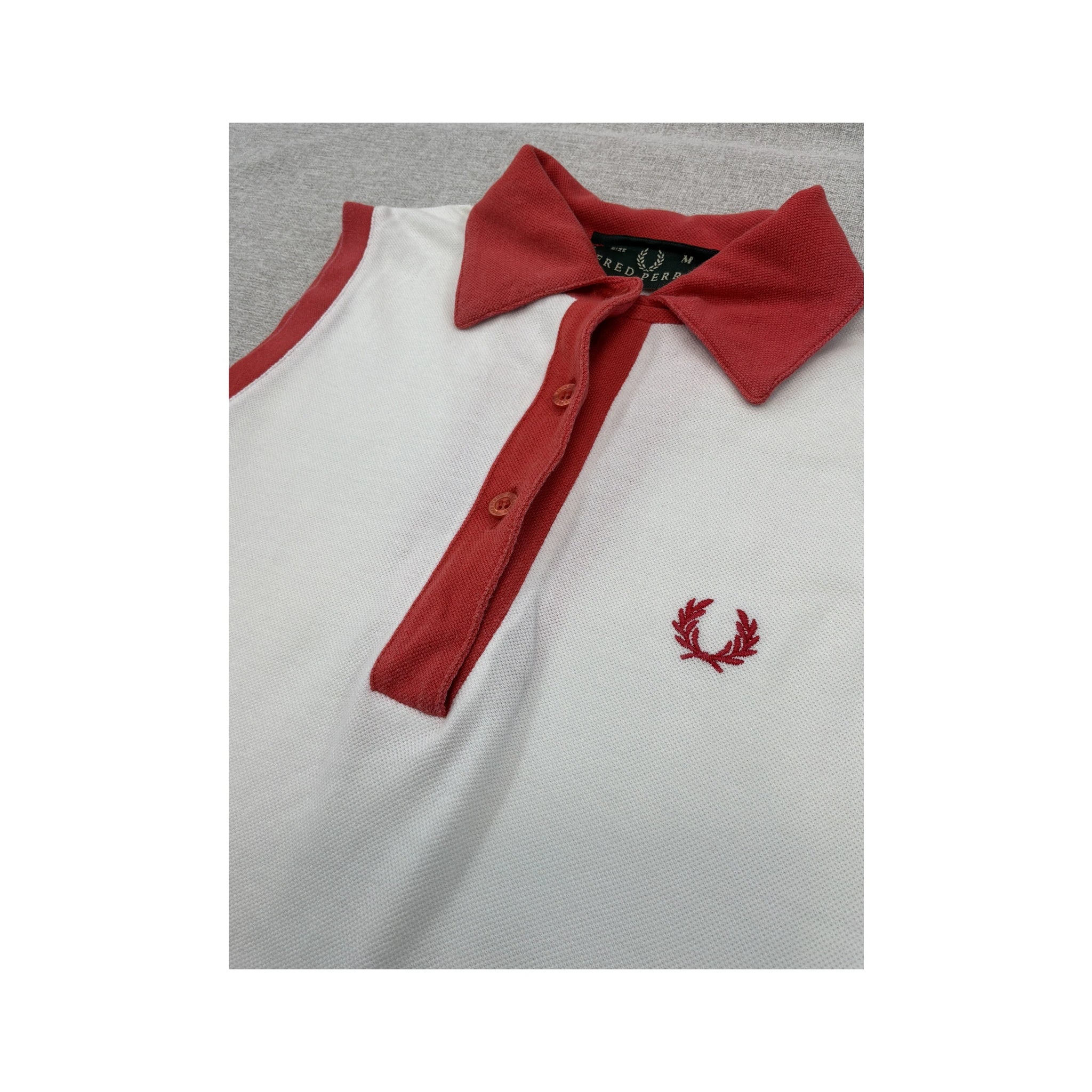 Fred Perry Contrast Trim Cotton Piqué Sleeveless Polo Dress