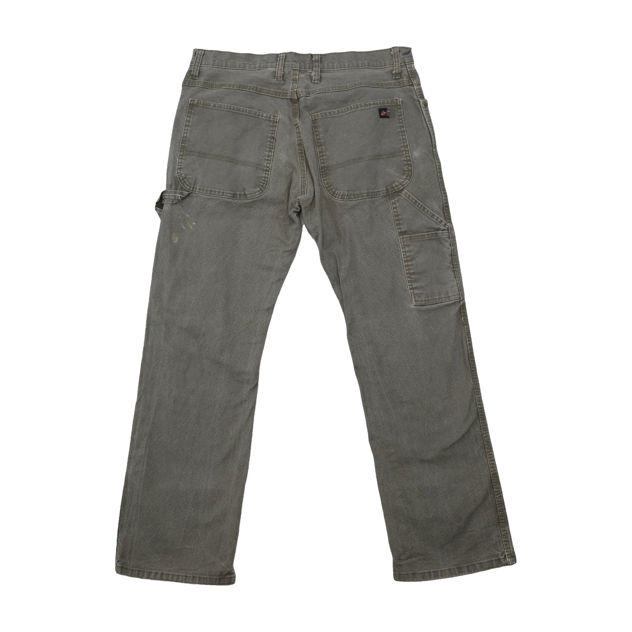 Dickies Vintage Gray Distressed Carpenter Cotton Work Pants