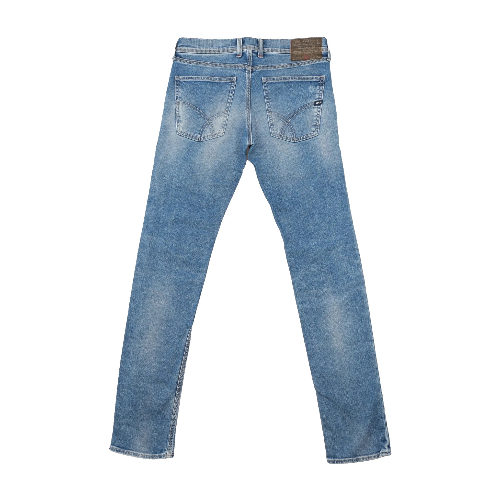 GAS Faded Wash Stretch Denim Jeans