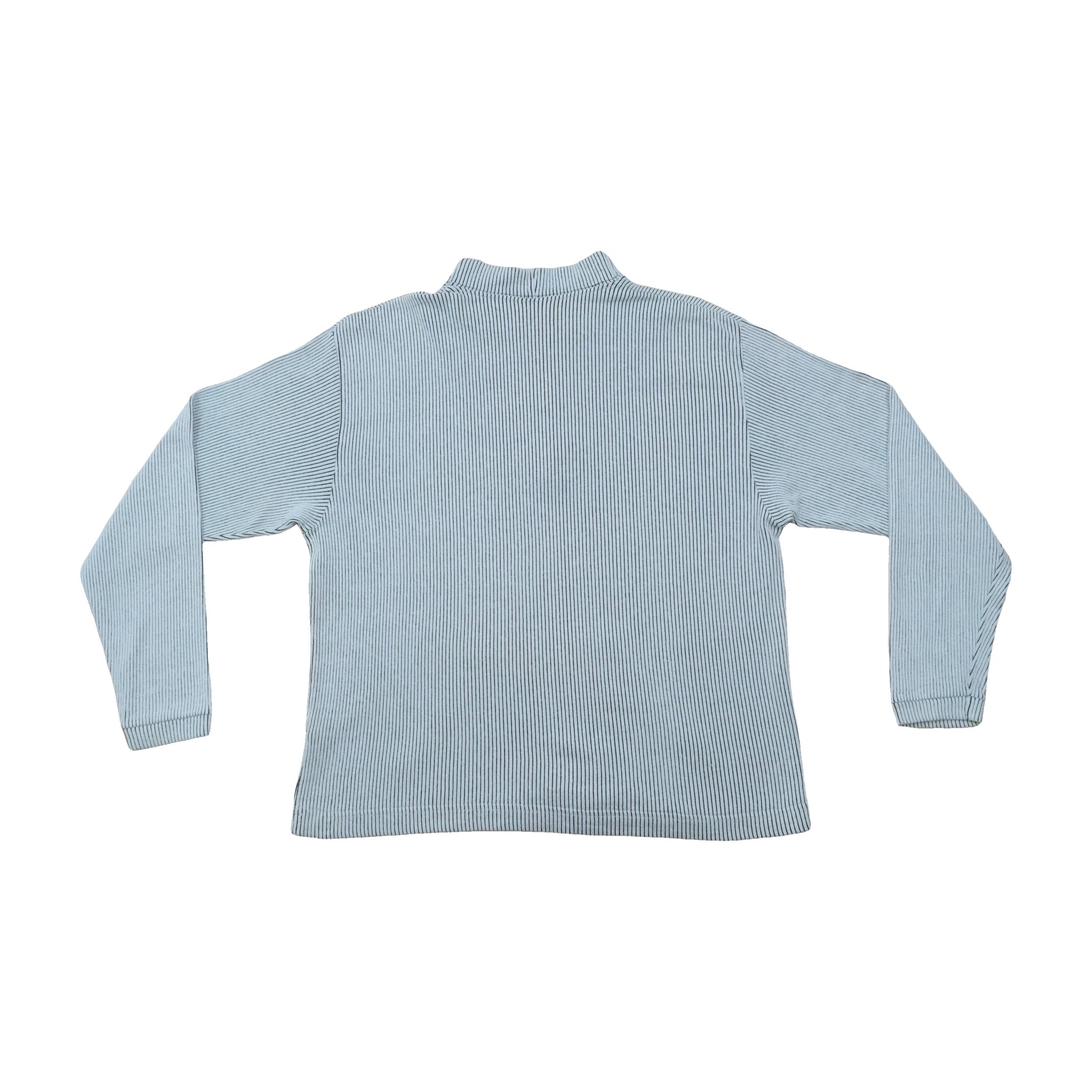 Champion Vintage Cotton Blend Ribbed Half Zip Sweater