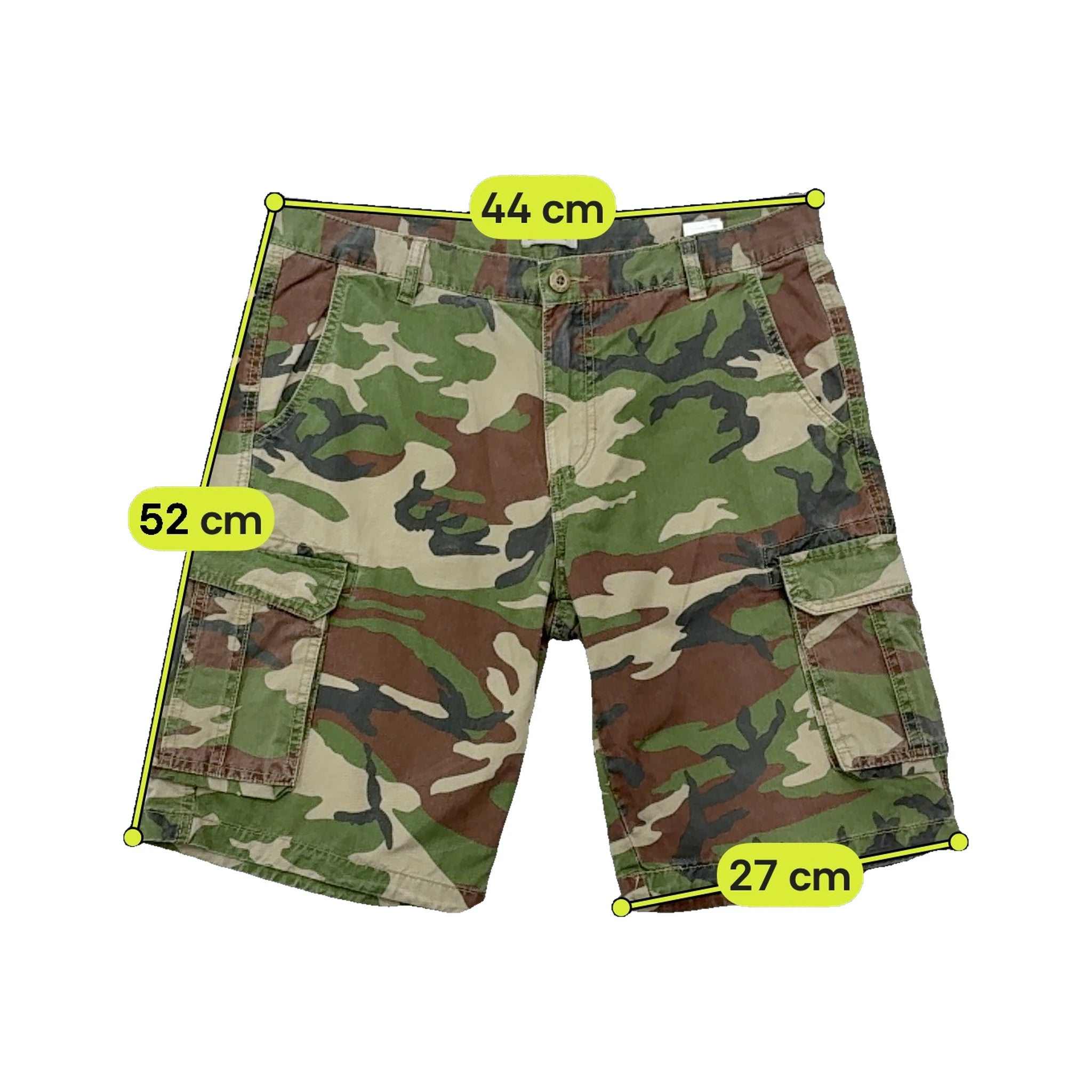 Scout Woodland Camo Cotton Cargo Shorts