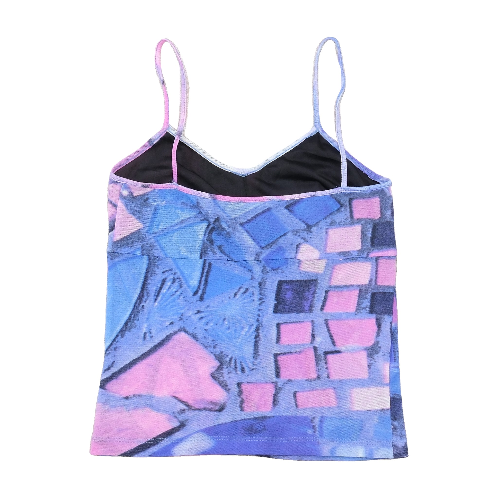 Terzoatto Italia Abstract Geometric Print Tank Top