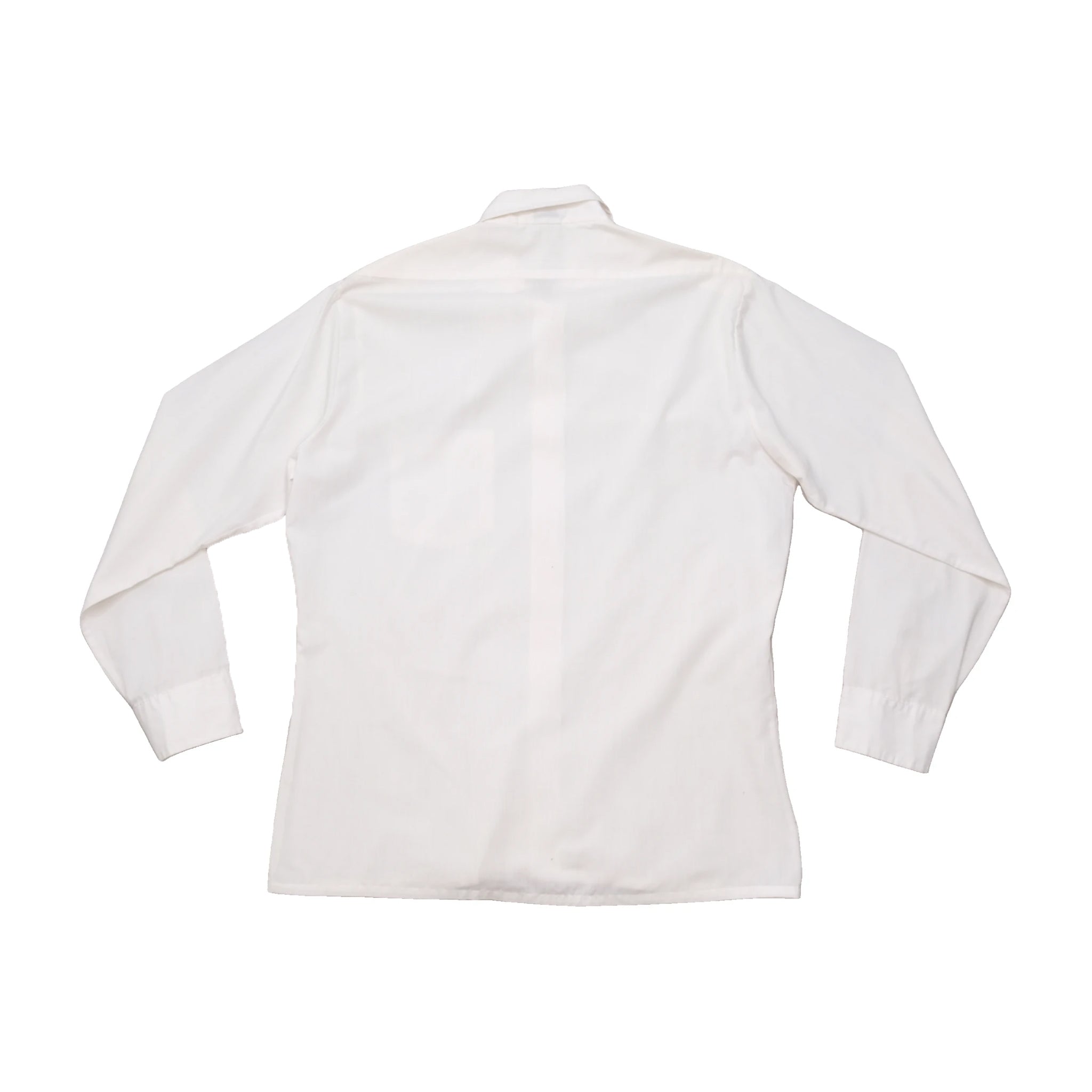 Mode White Long Sleeve Button-Up Shirt
