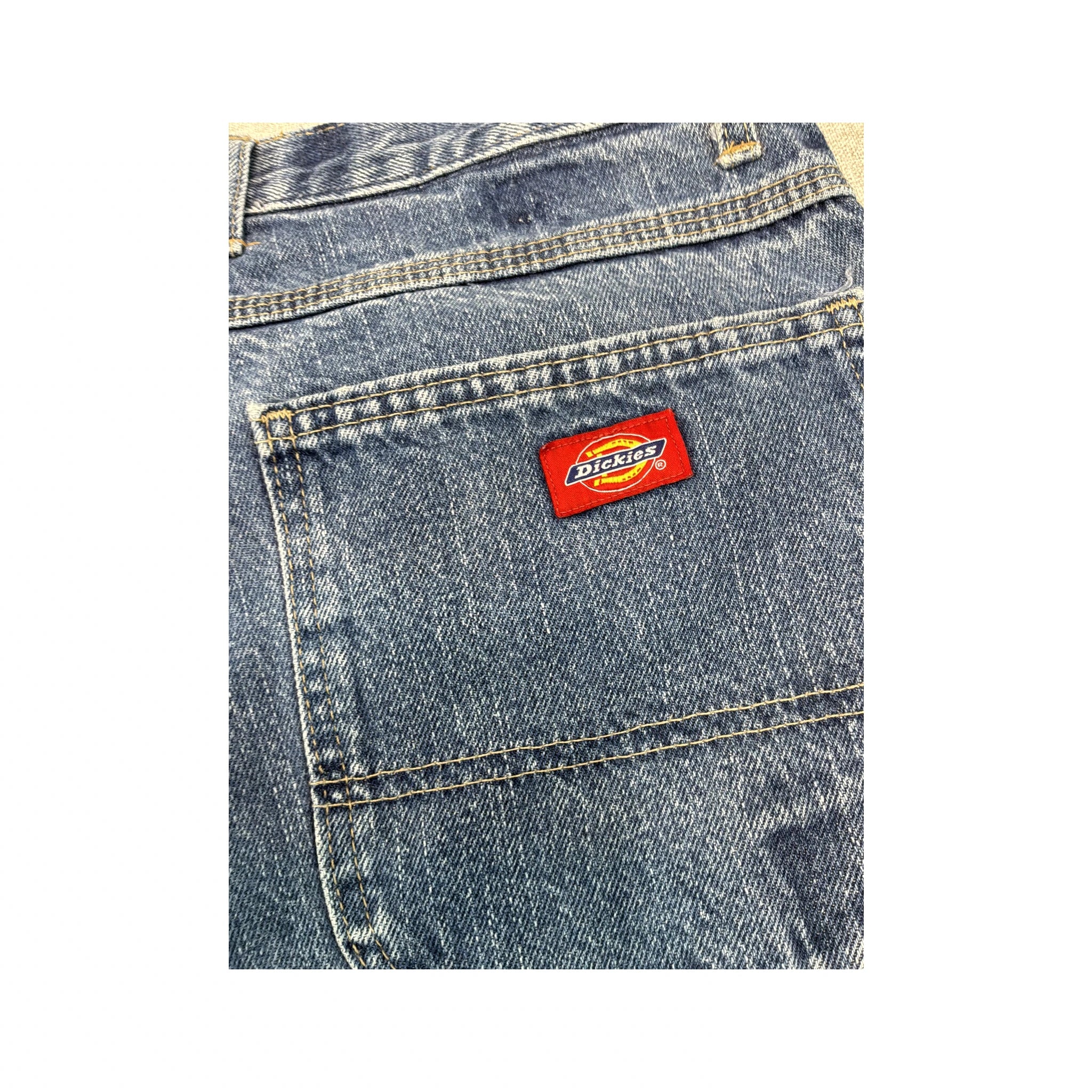 Calças de ganga de carpinteiro Dickies vintage em ganga