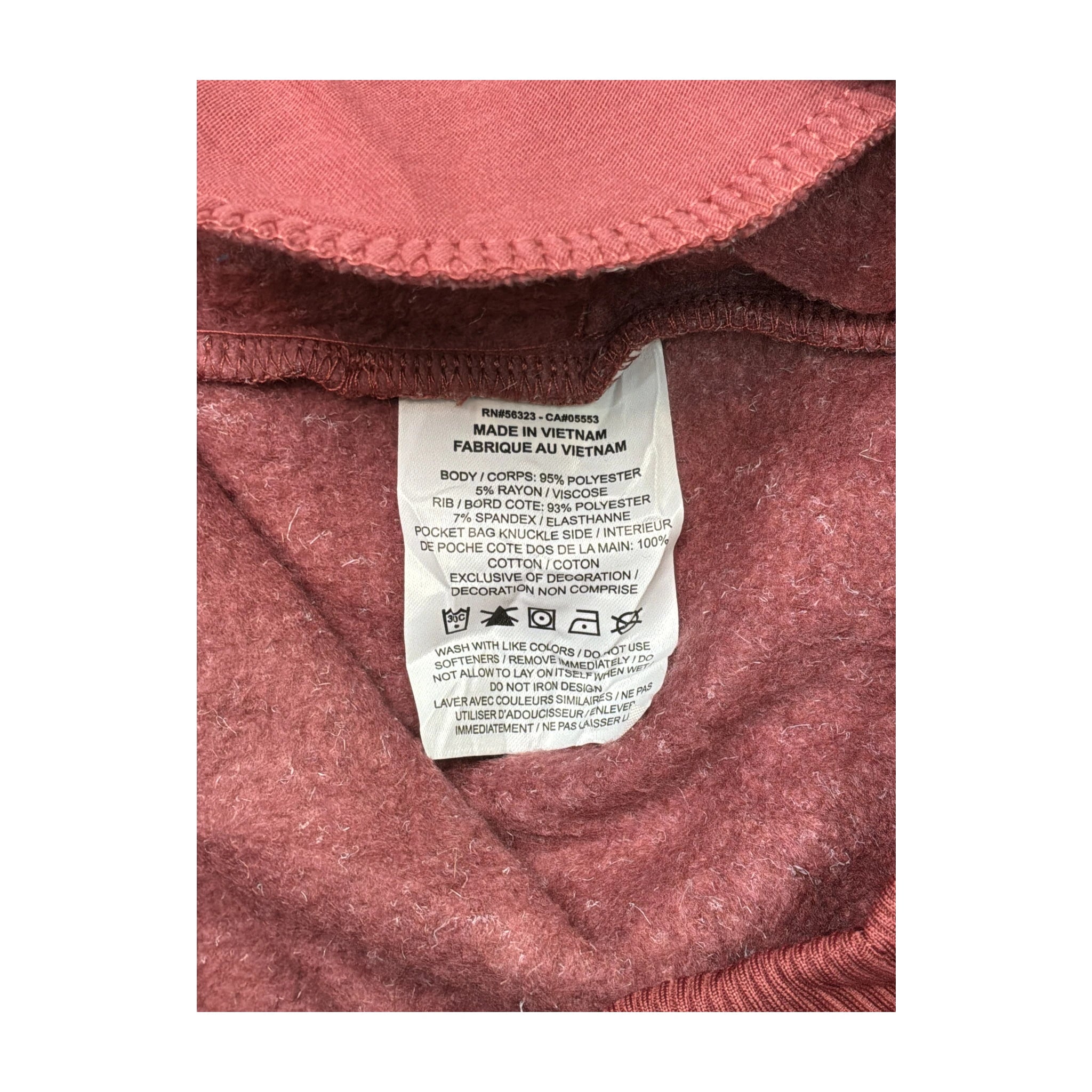 Nike Women’s Pink Fleece Cowl-Neck Pullover Sweatshirt