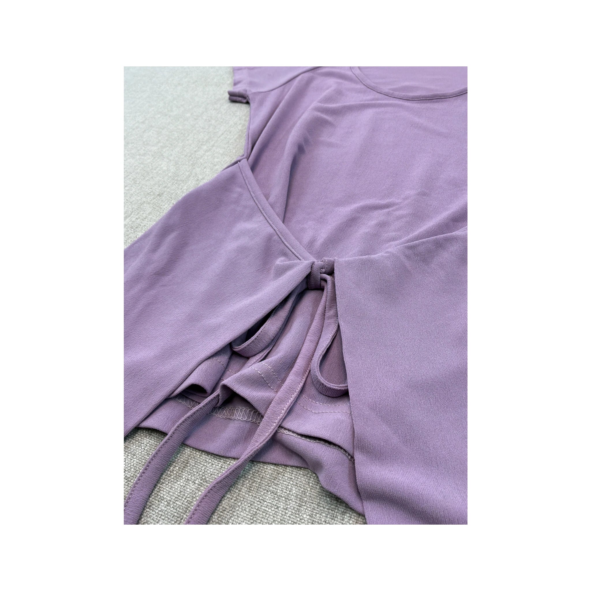 Sonia Fortuna Lavender Tie Front T-shirt (Repriced)