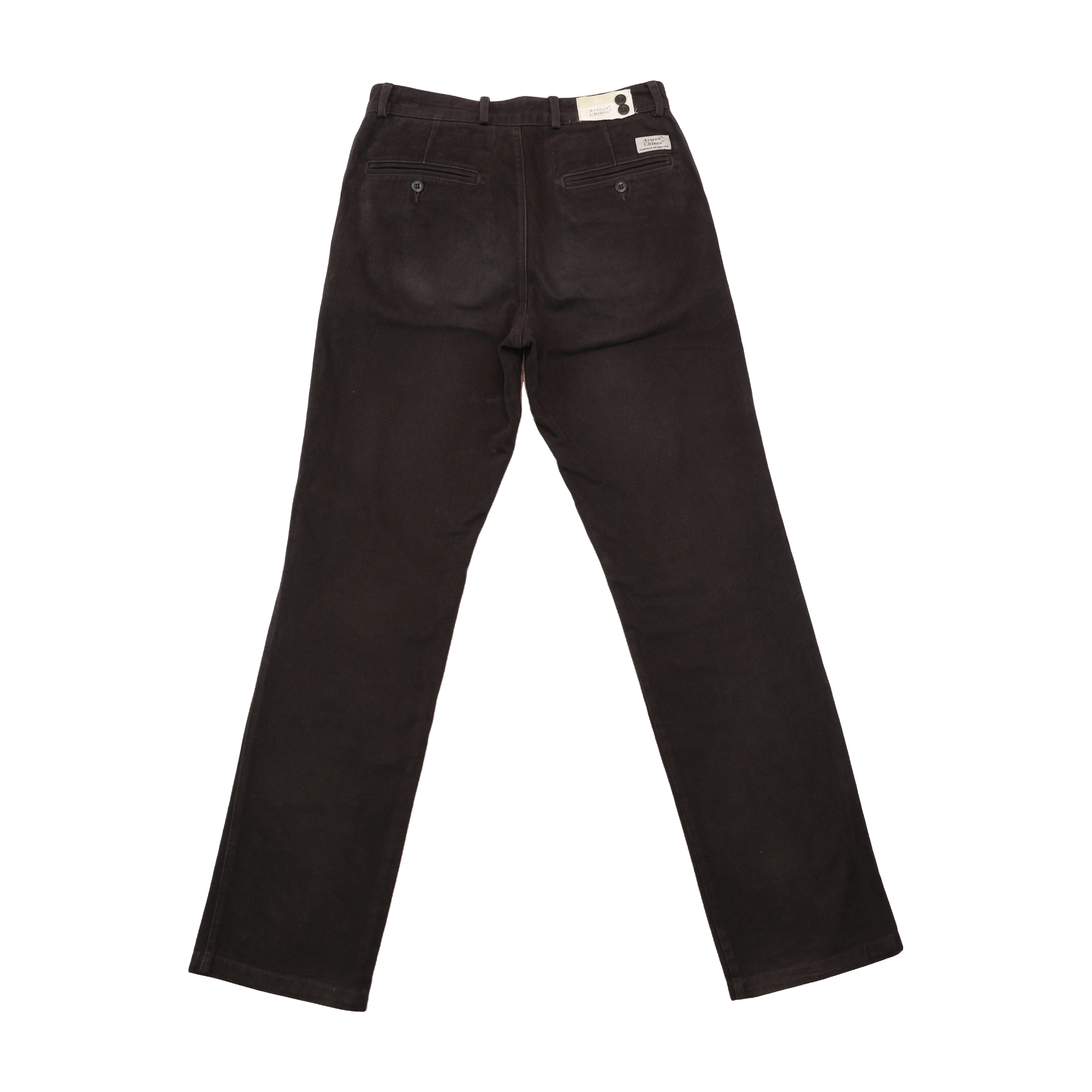 Avirex Vintage Dark Brown Cotton Chinos