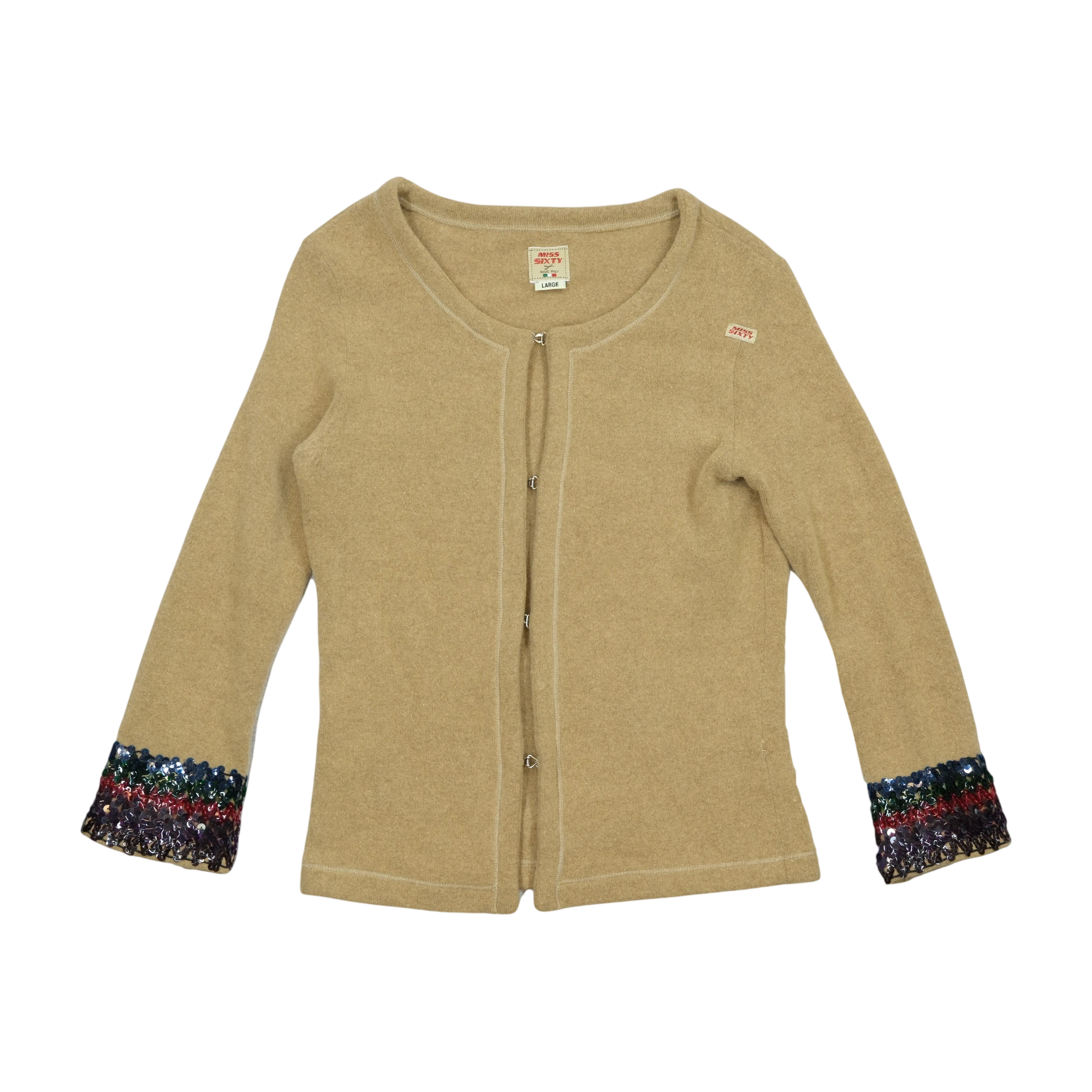 Beige Wool Blend Jacket