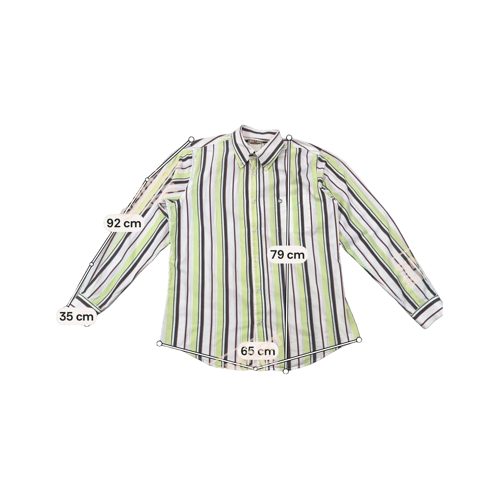 Murphy & Nye Striped Button-Down Cotton Shirt