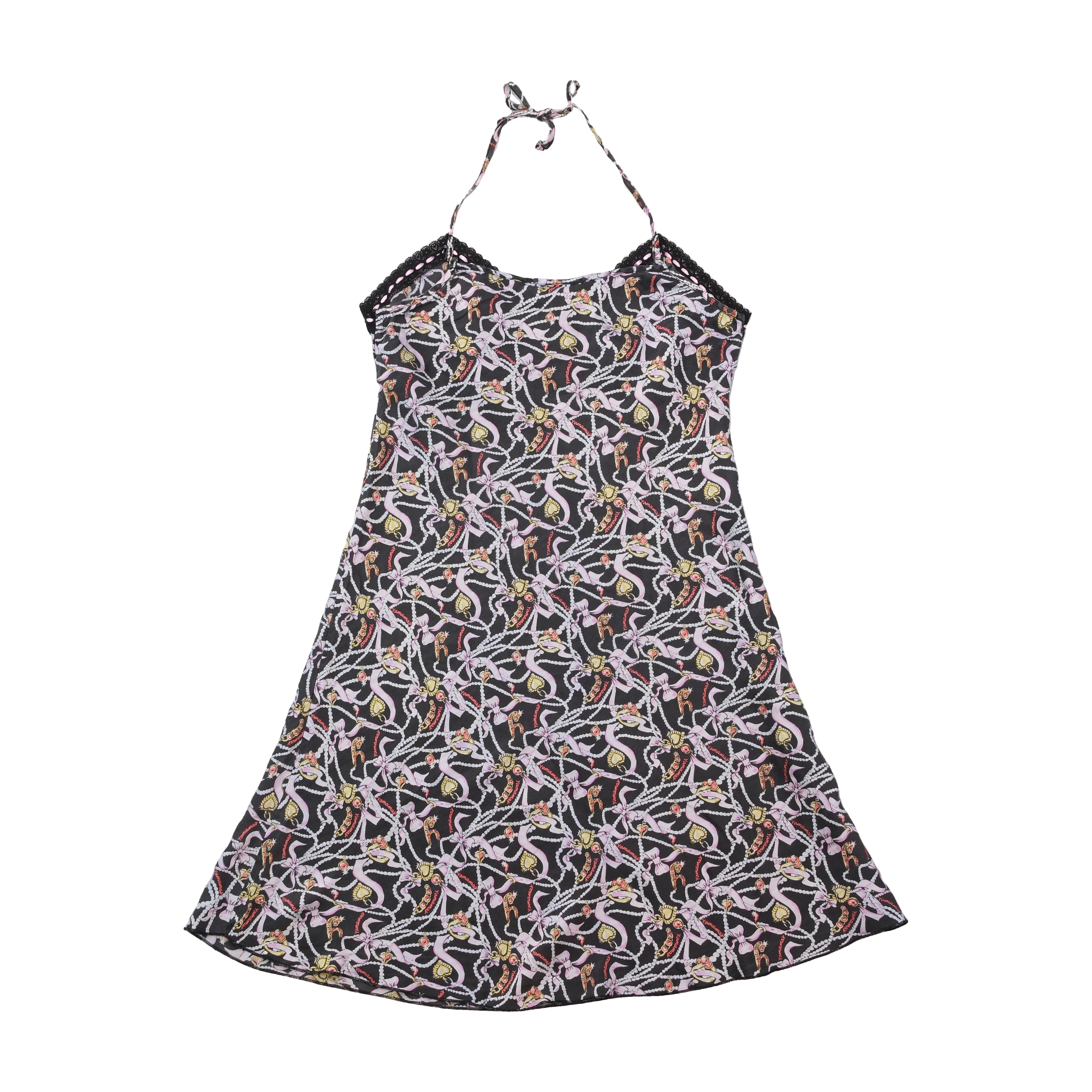 Yamamay 100% Silk Halter Print Dress