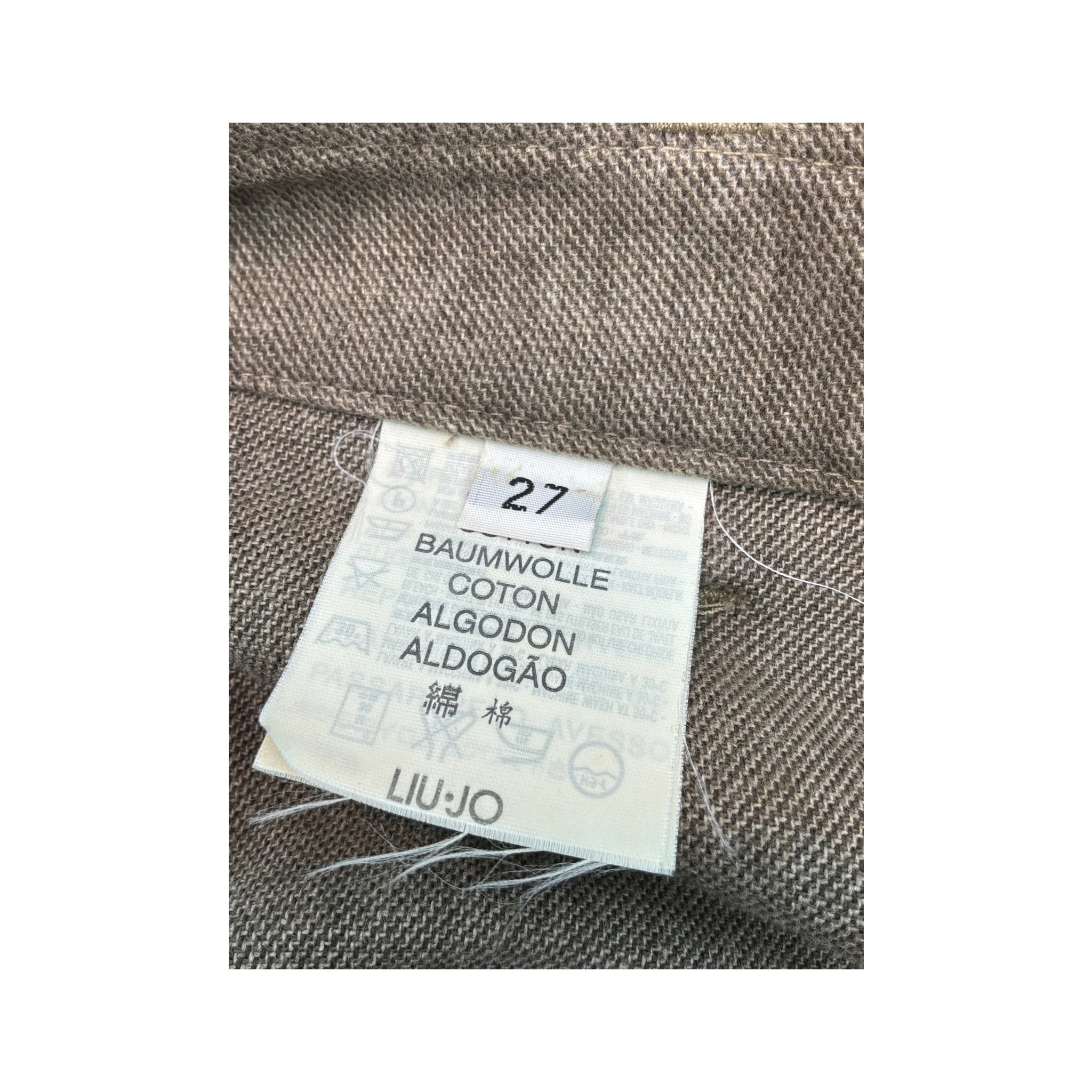 Liu Jo Brown Pleated Mini Skirt