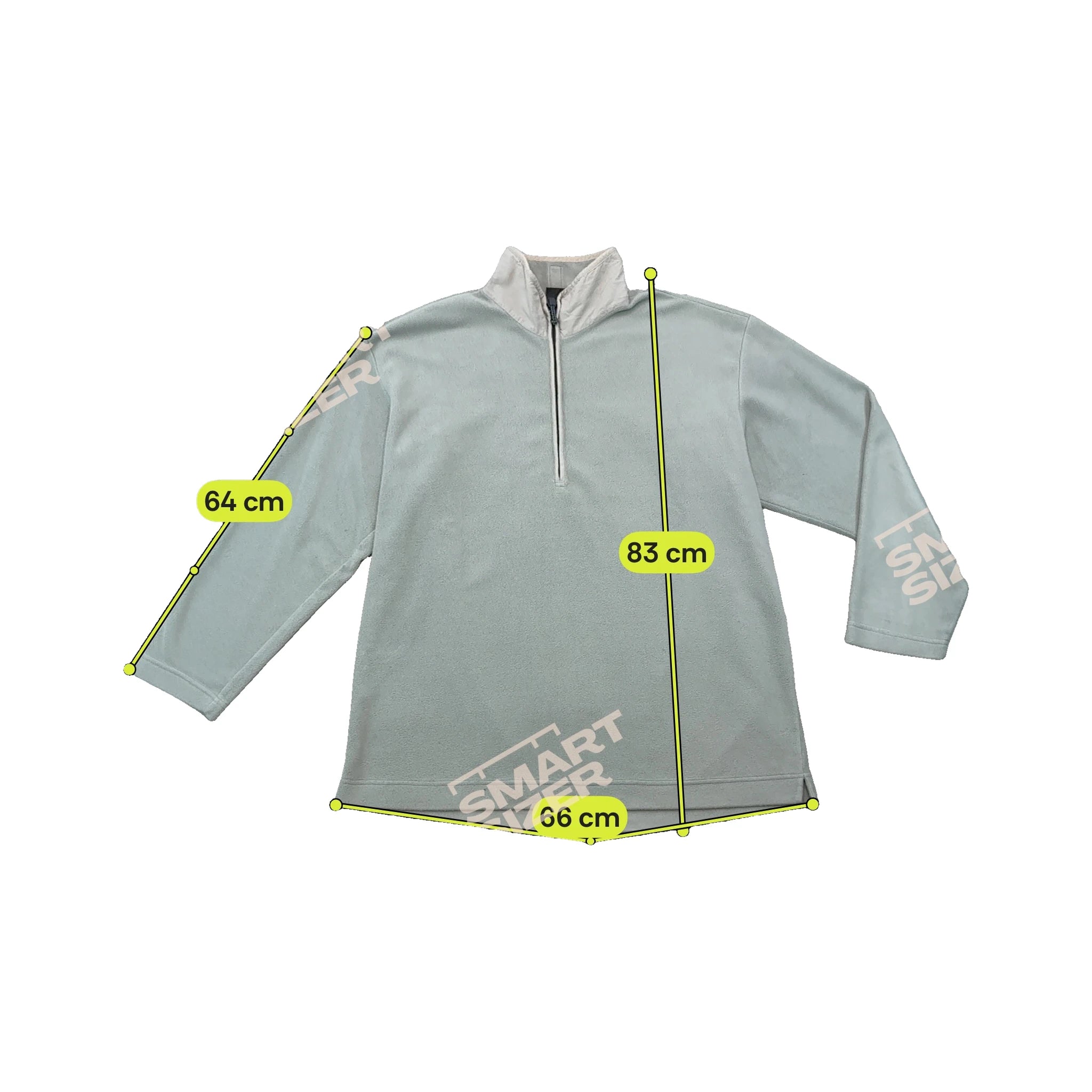 Think Pink Vintage Light Gray Quarter Zip Fleece