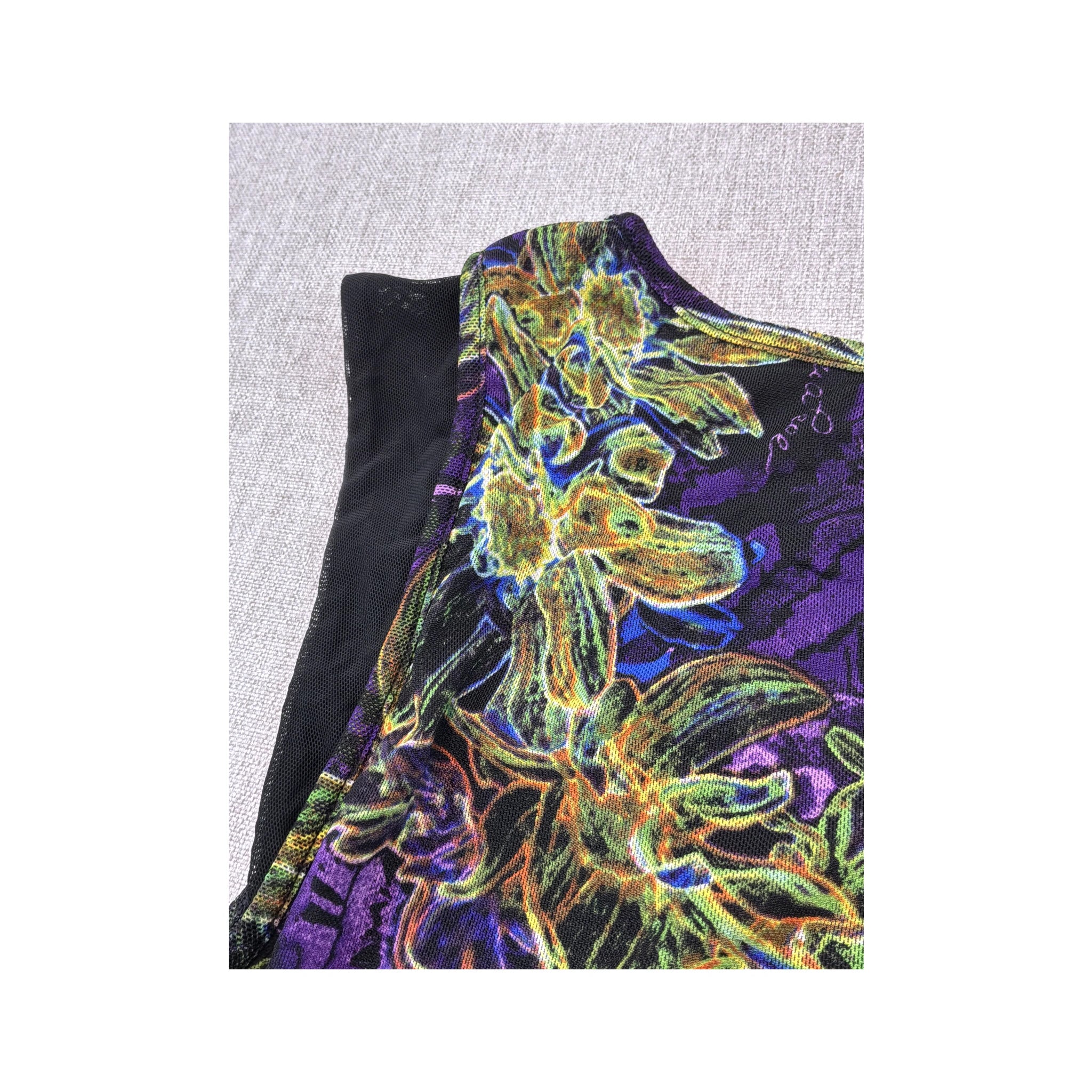 Patrizia Pepe Floral Mesh Tank Top