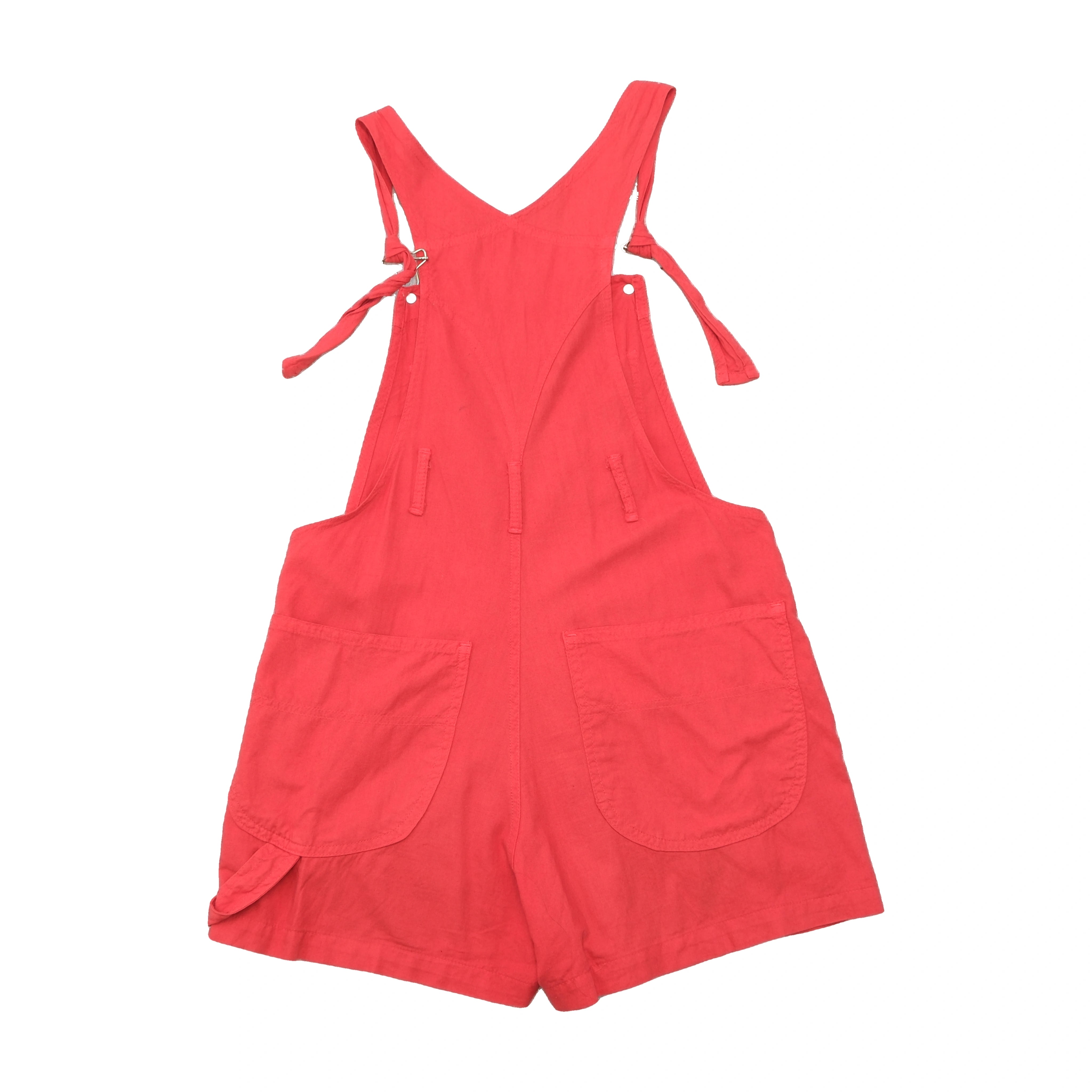 Jardineiras Curtas vintage Phard em algodão vermelho