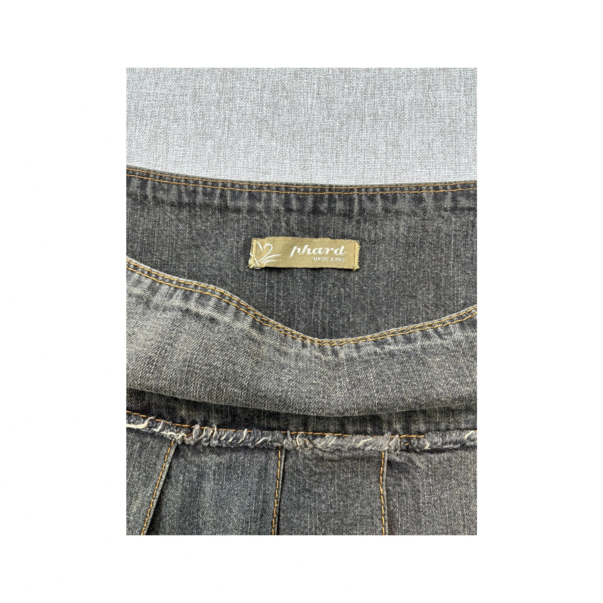 Phard Washed Cotton Denim Mini Skirt