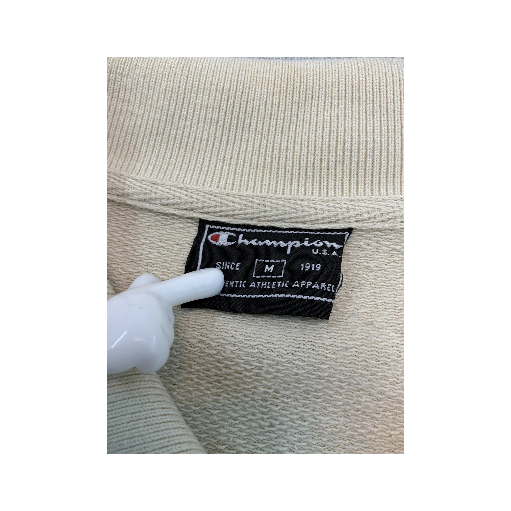 Casaco de malha Champion vintage em Mistura de algodão com Fecho Total