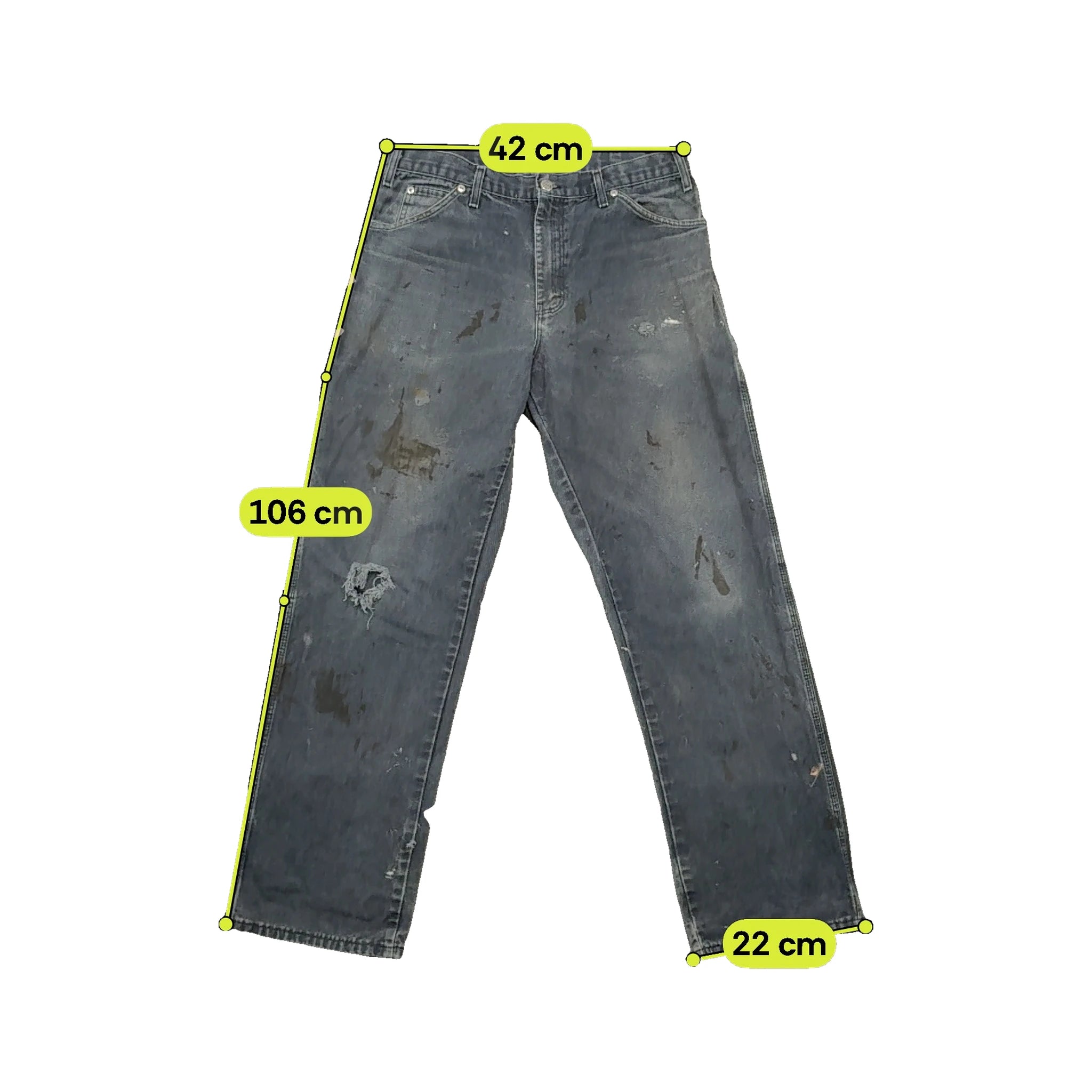 Dickies Vintage Black Distressed Carpenter Jeans