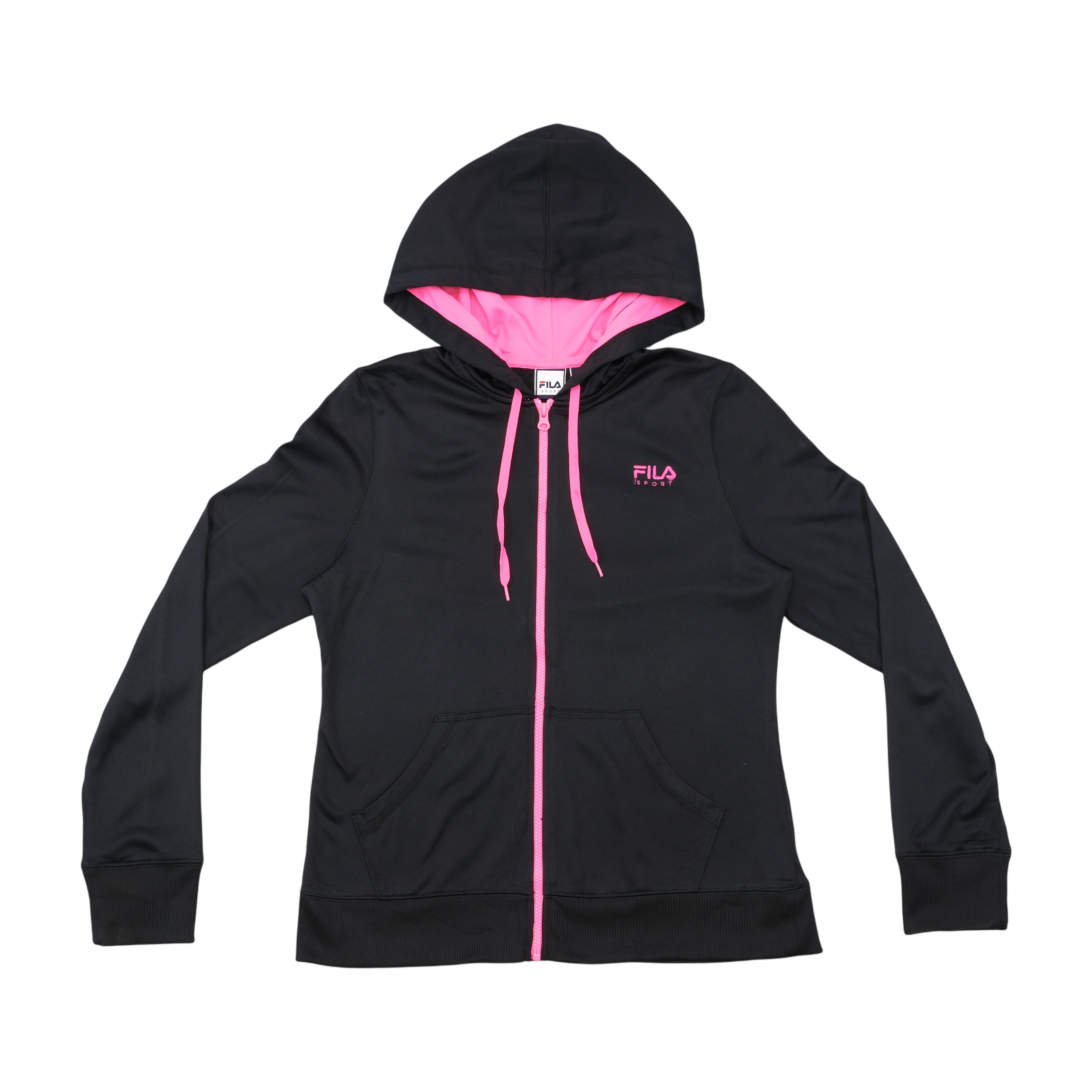 Fila Sport Black Pink Full Zip Hoodie