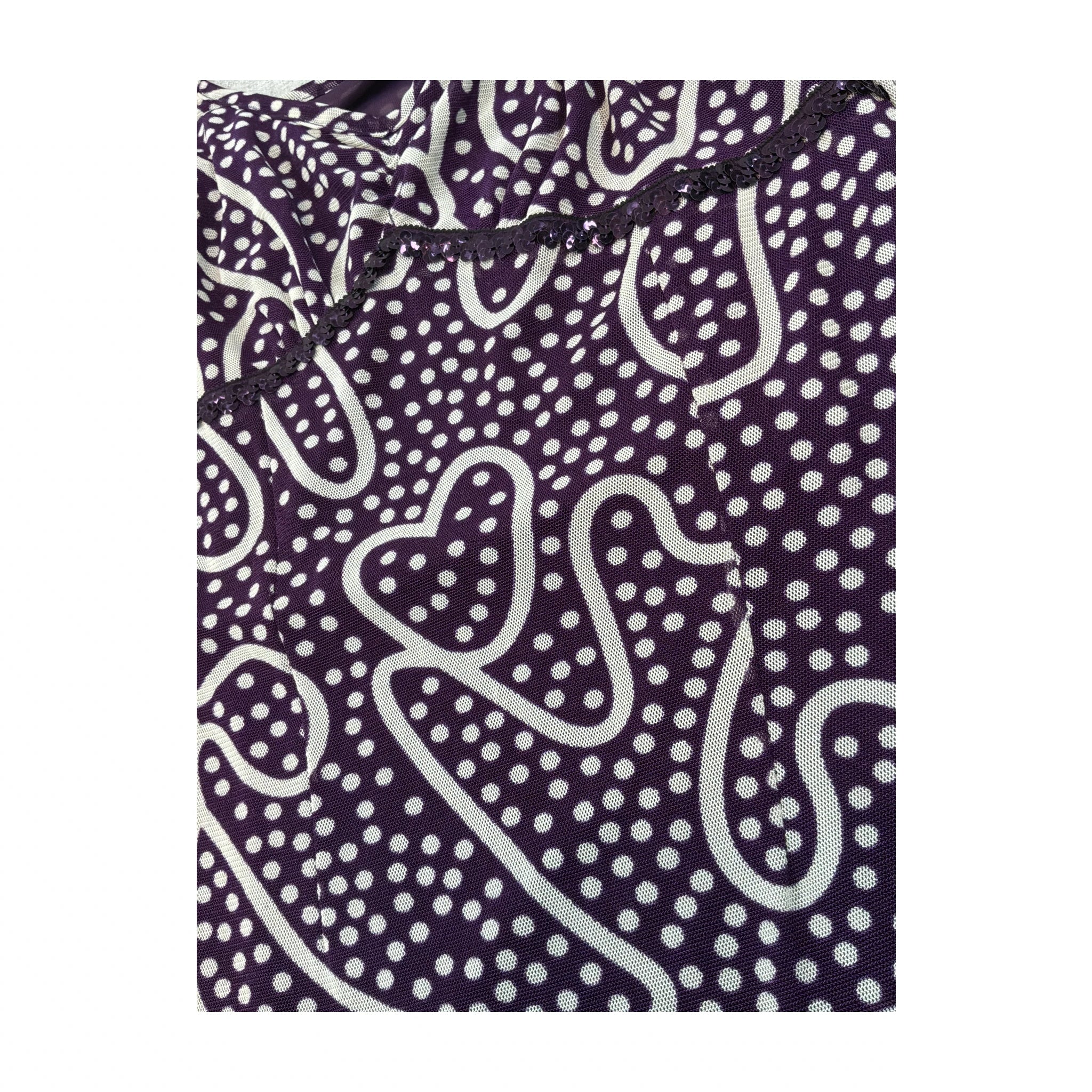 Purple Printed Dress