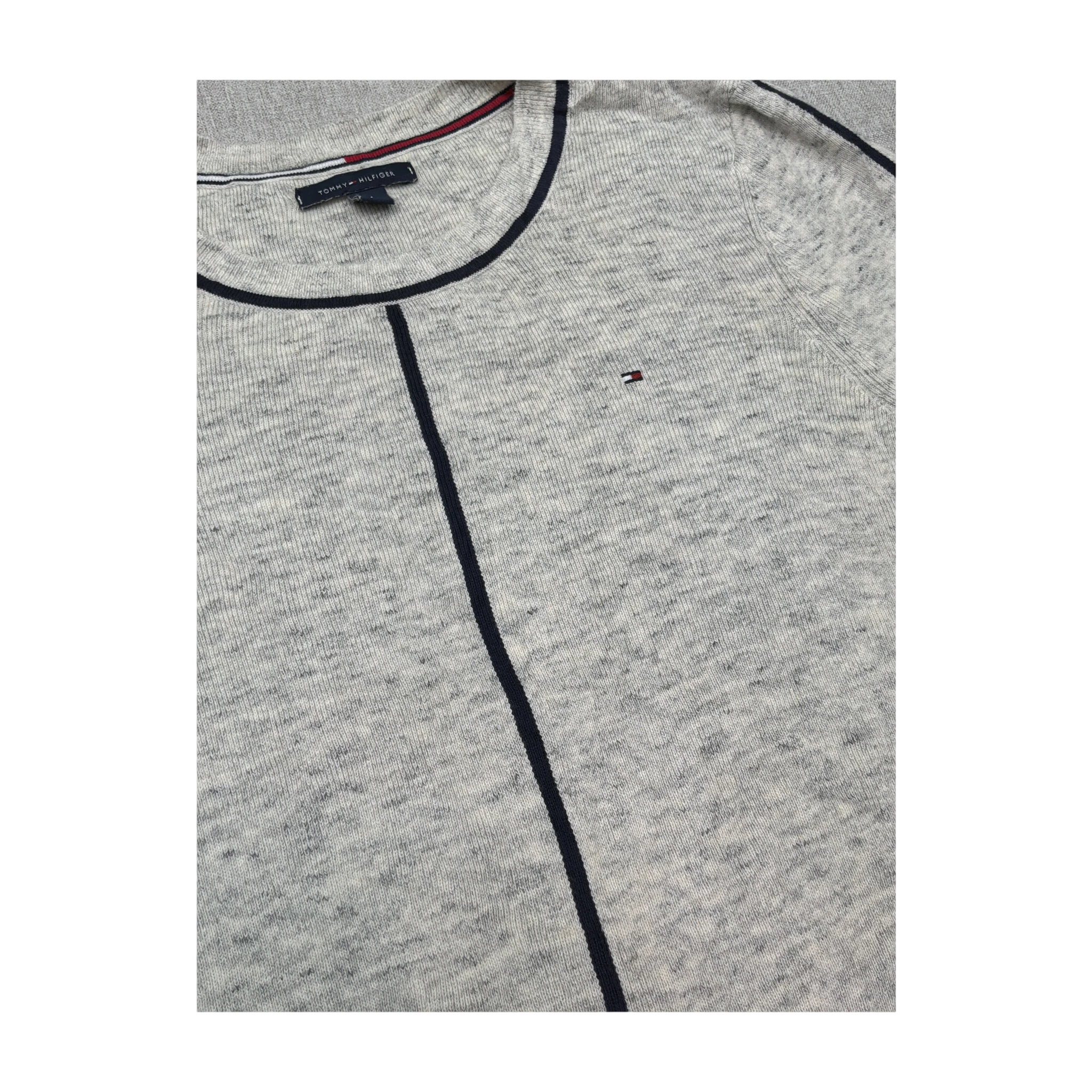 Gray Melange Crewneck Sweater