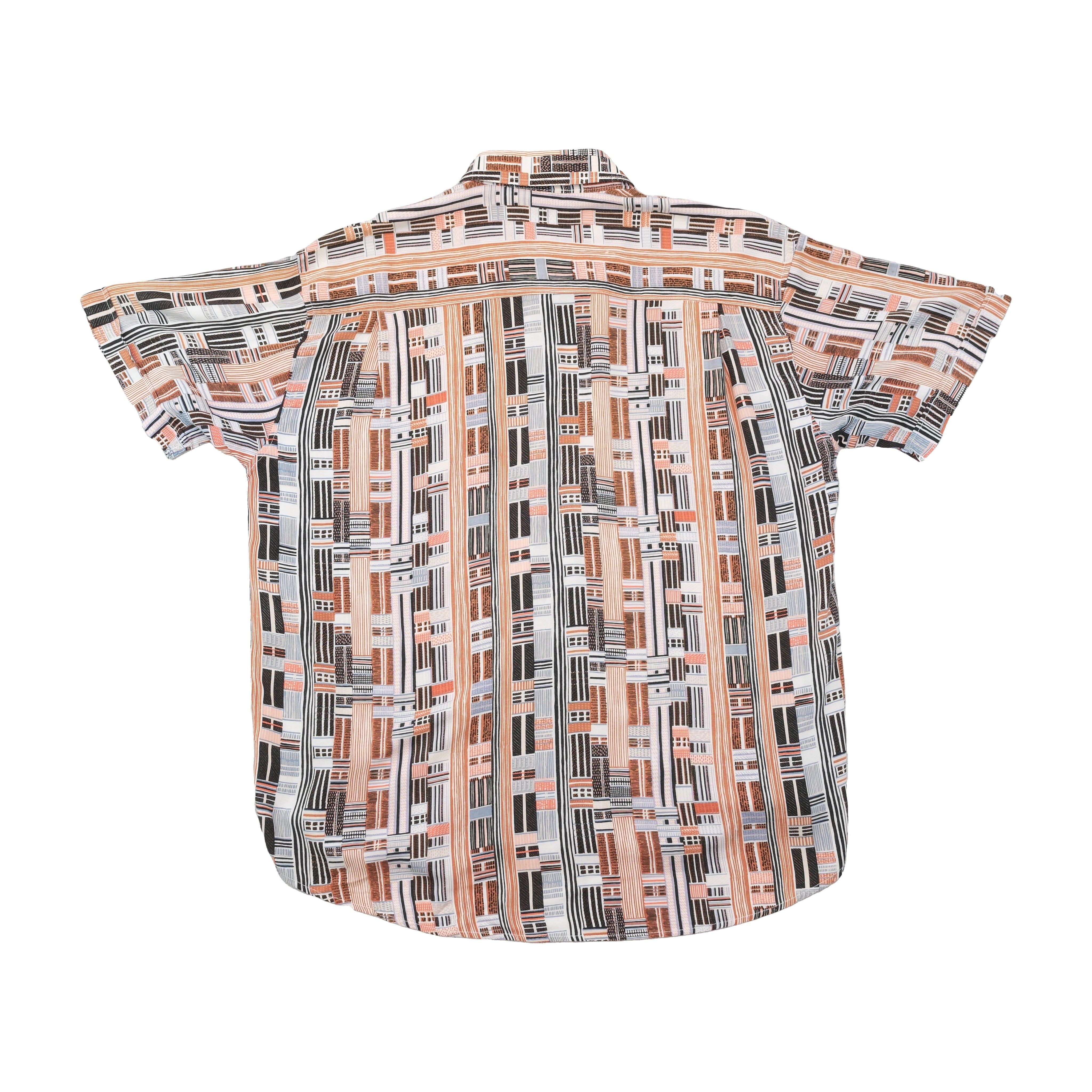 Camisa Harrison & Son vintage em Viscose com estampado geométrico