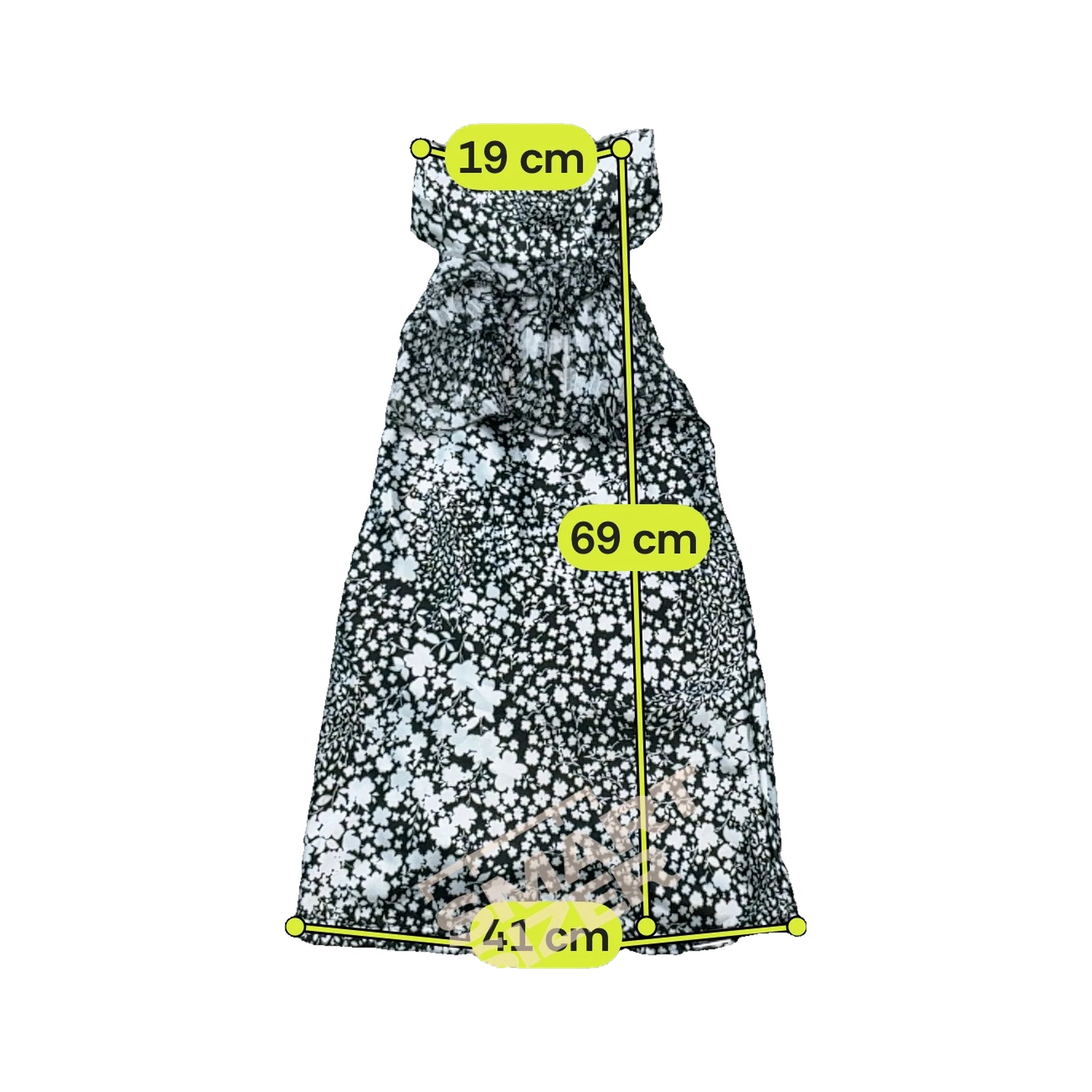 Effetti Floral Strapless Ruffle Dress