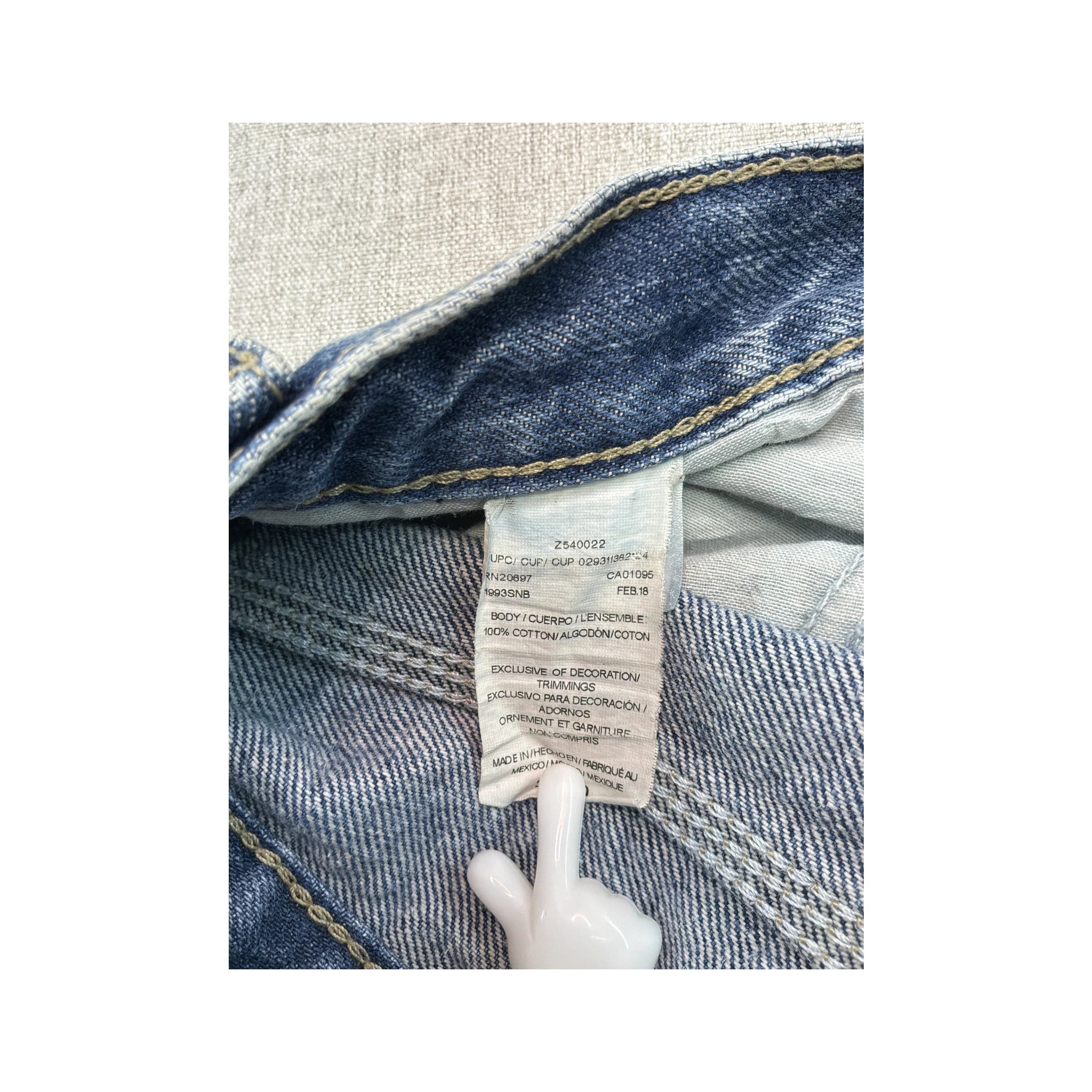 Calças de ganga de carpinteiro Dickies vintage em algodão Desbotados