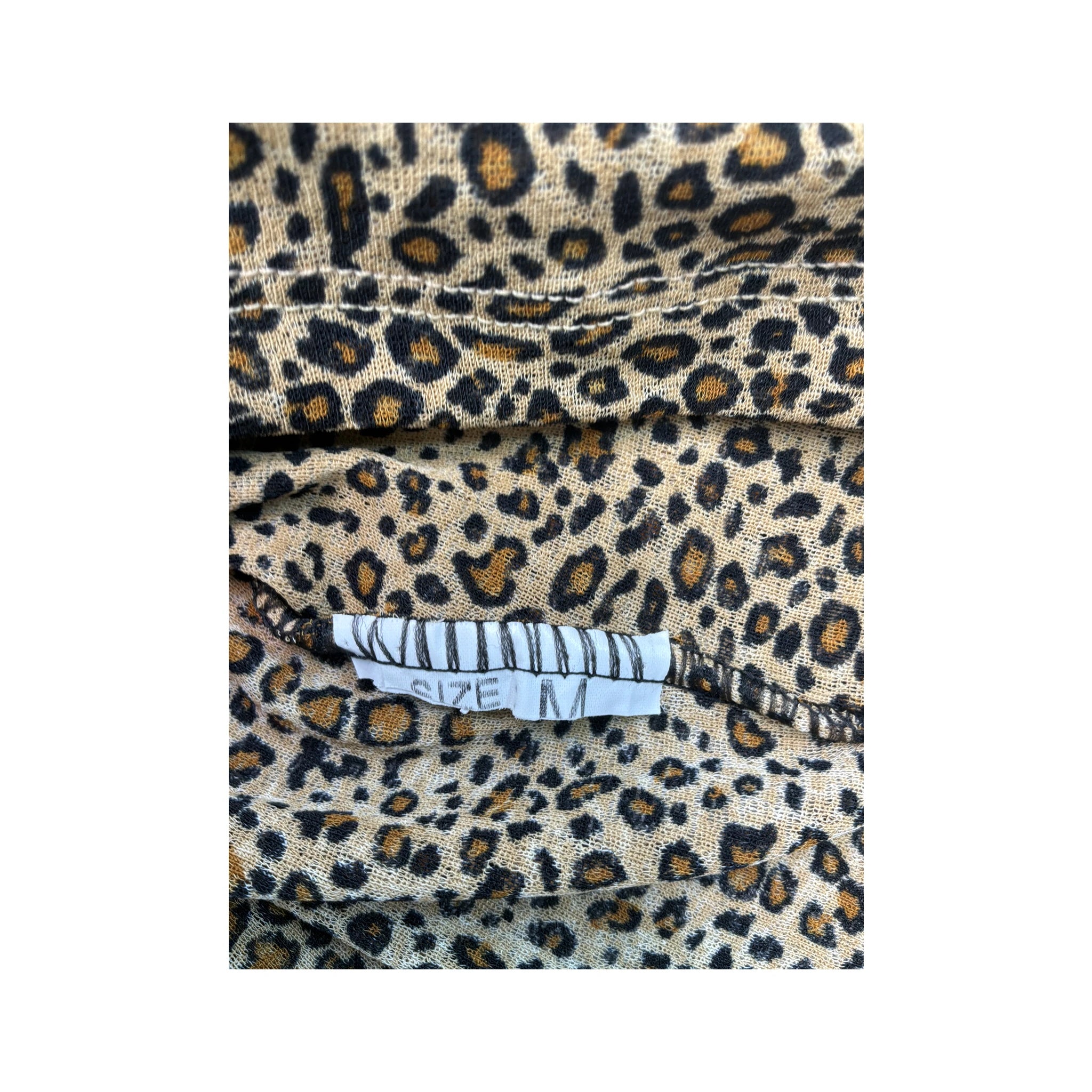 Chevignon Leopard Print Bell Sleeve Blouse (repriced)