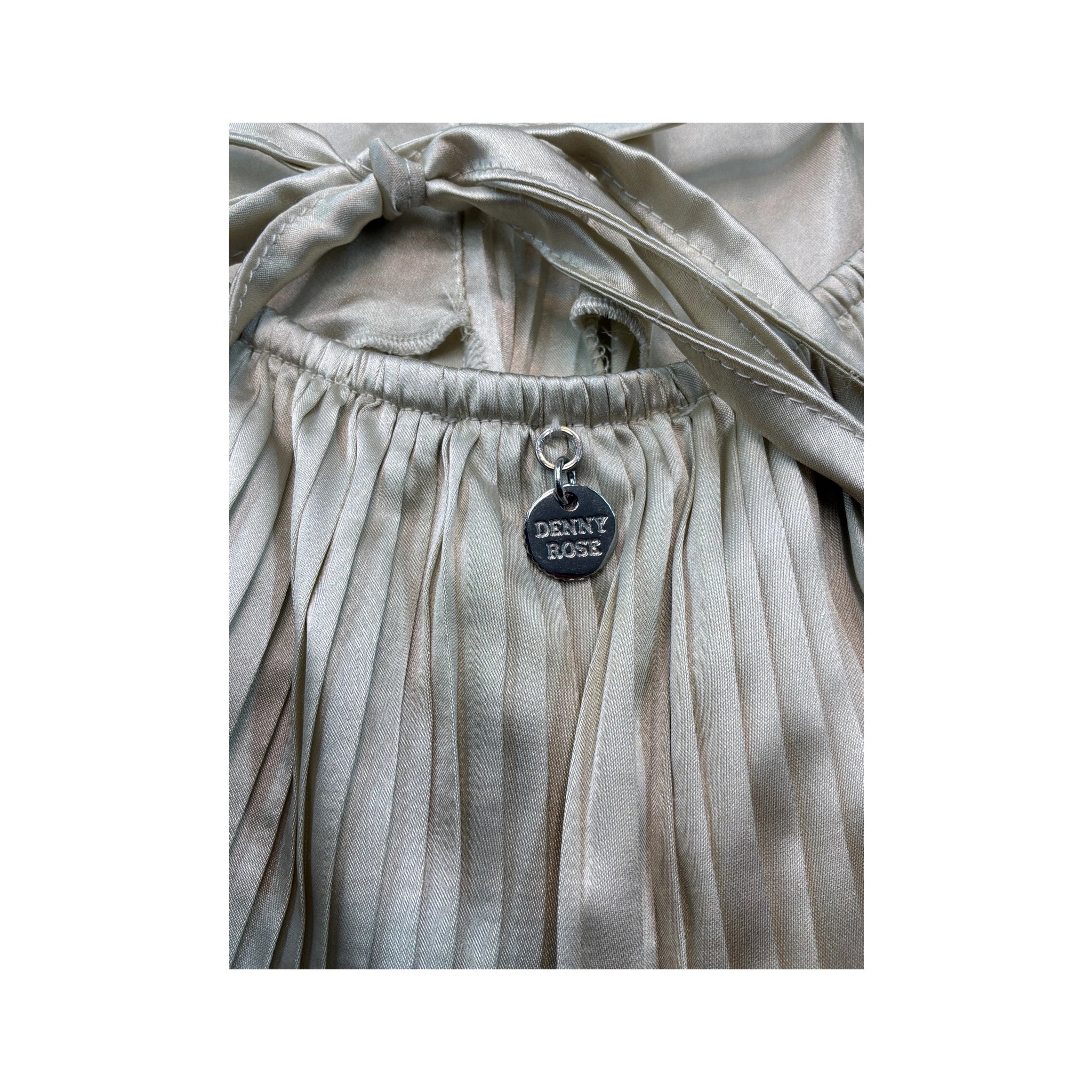 Denny Rose Pleated Halter Blouse (Repriced)