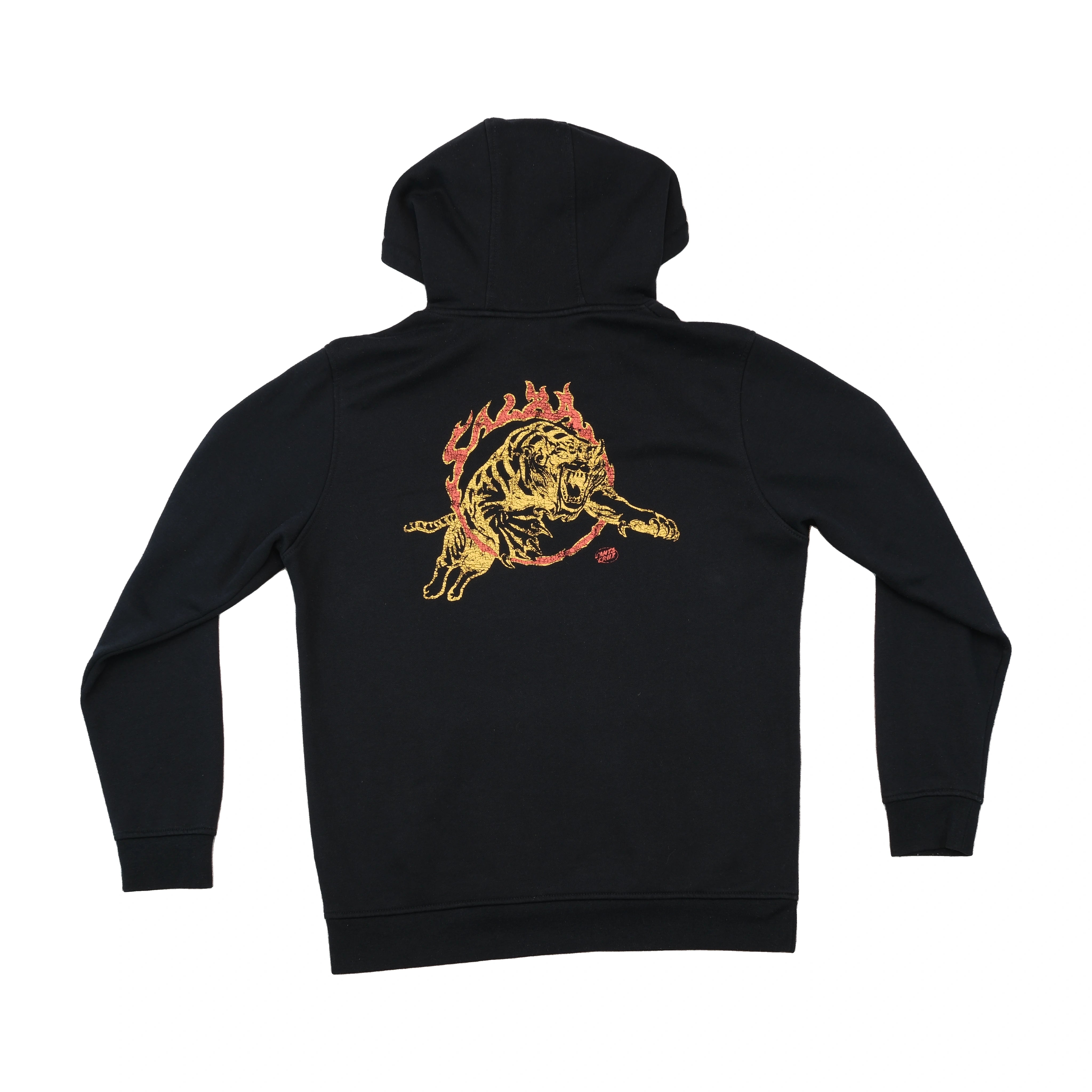 Santa Cruz Flame Logo Tiger Graphic Hoodie