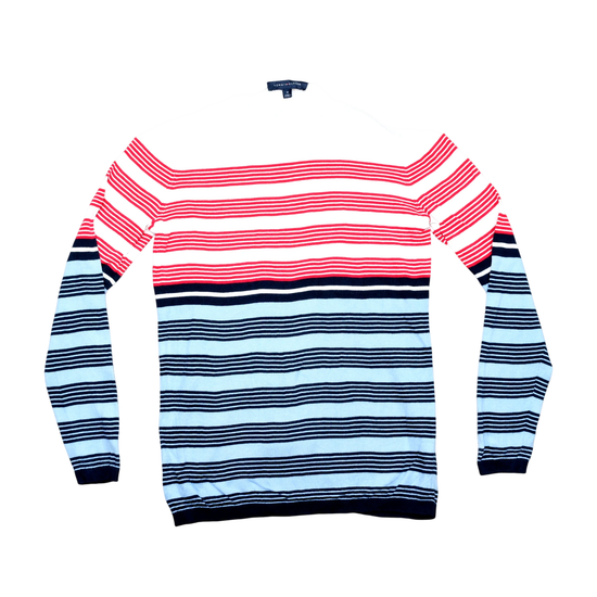 Tommy Hilfiger Striped Cotton Crewneck Sweater