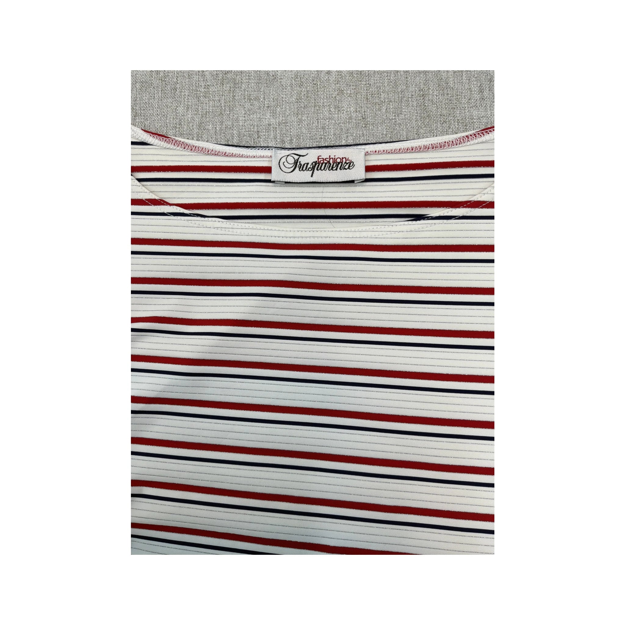 Trasparenze Striped Side Tie Tank Top