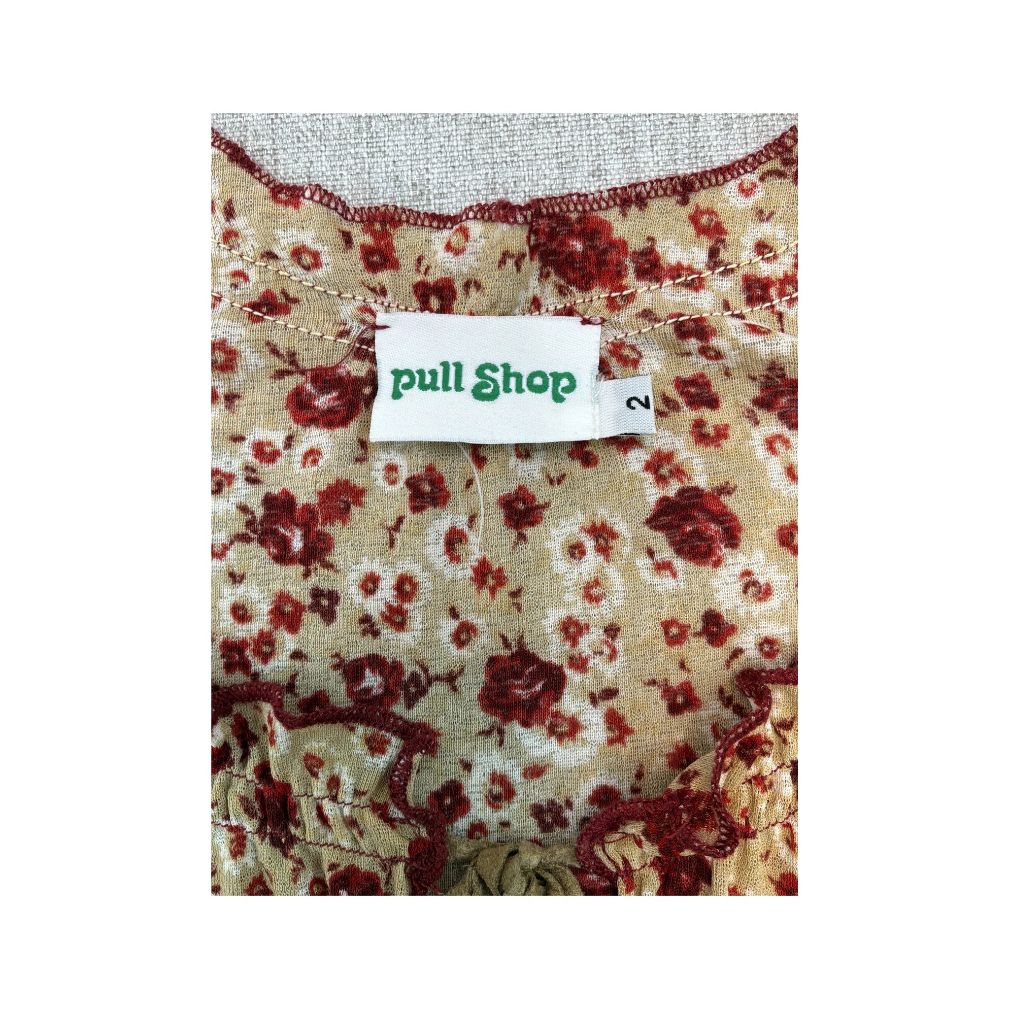 Blusa Pull Shop floral de Manga de Sino