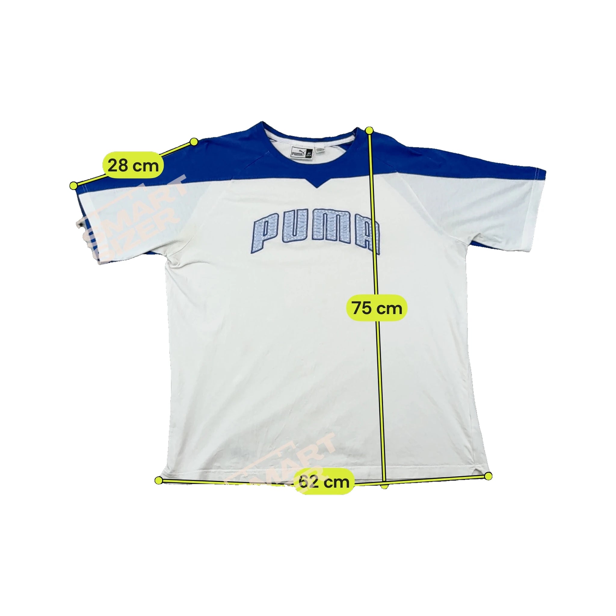 Puma Blue White Raglan Logo T-shirt
