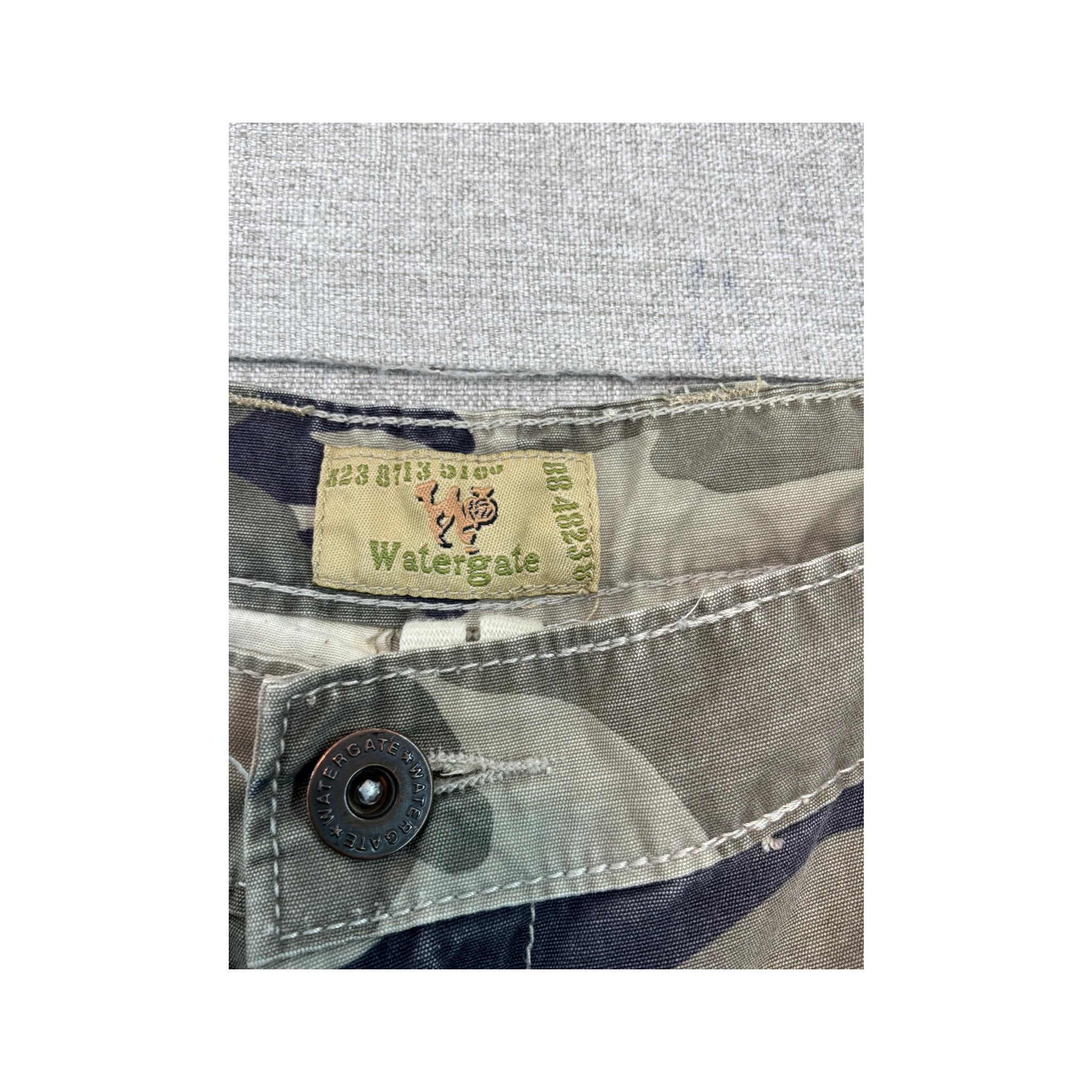 Watergate Camouflage Cotton Cargo Shorts
