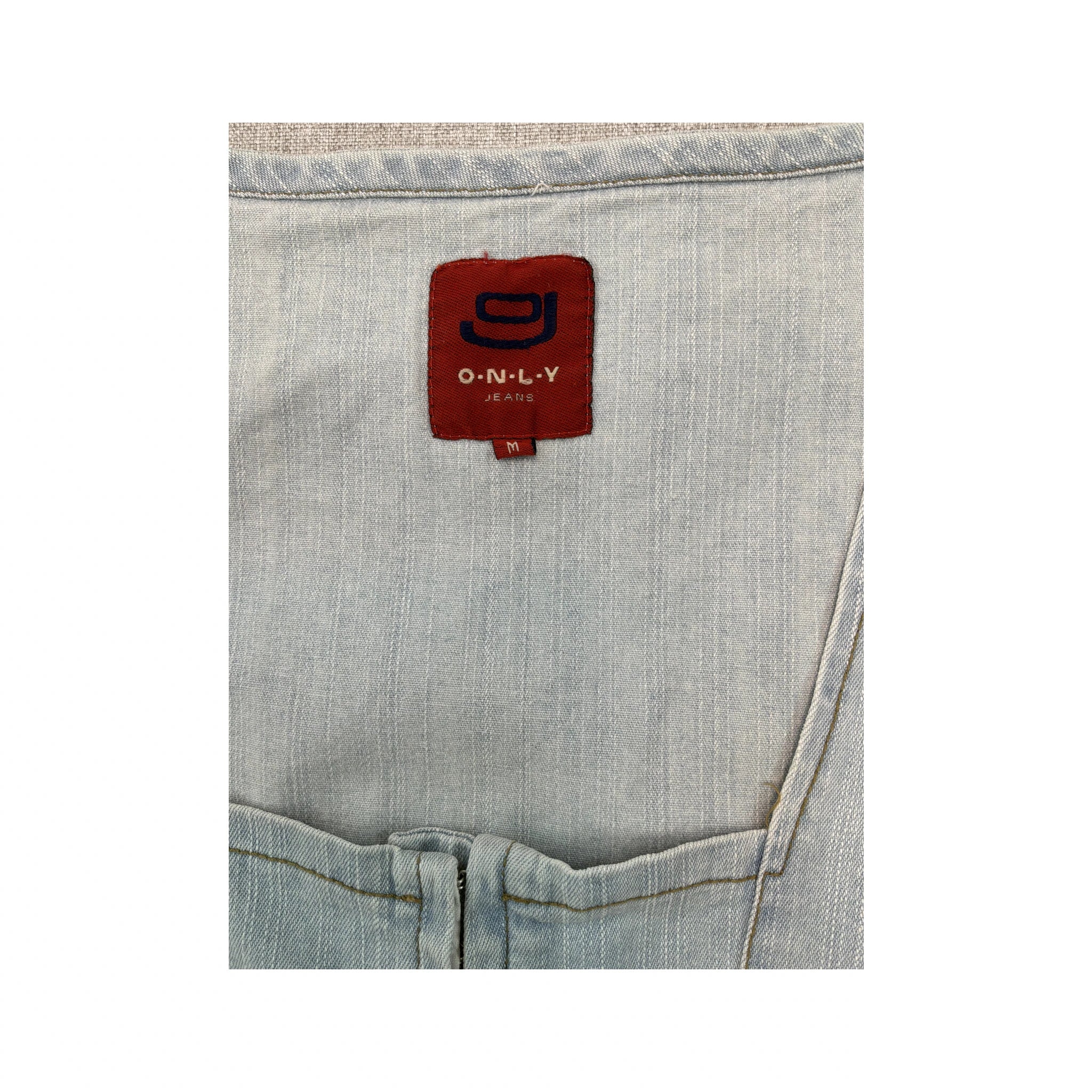 Only Jeans Light Wash Denim Tank Top