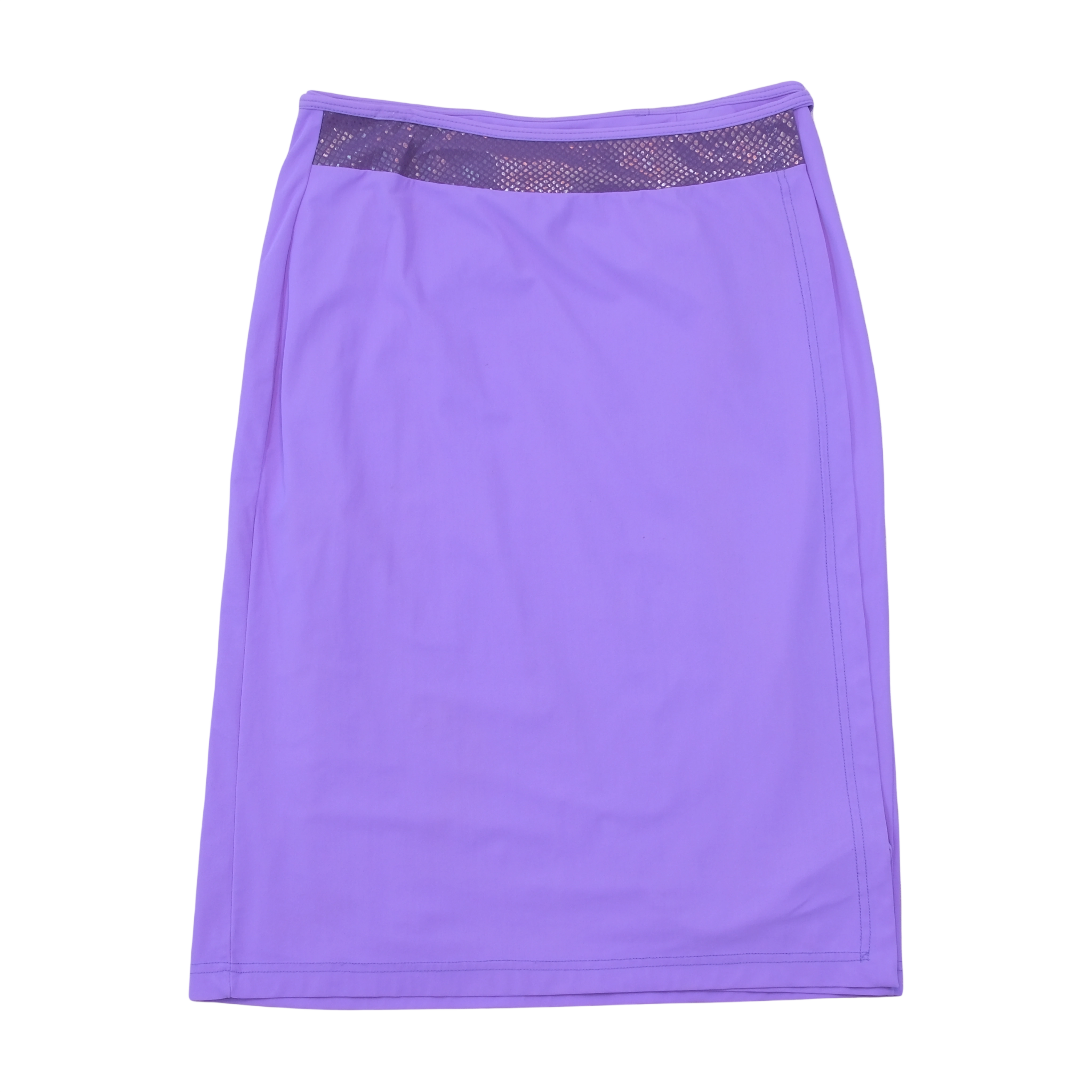 Impronte Purple Mesh Waist Wrap Skirt