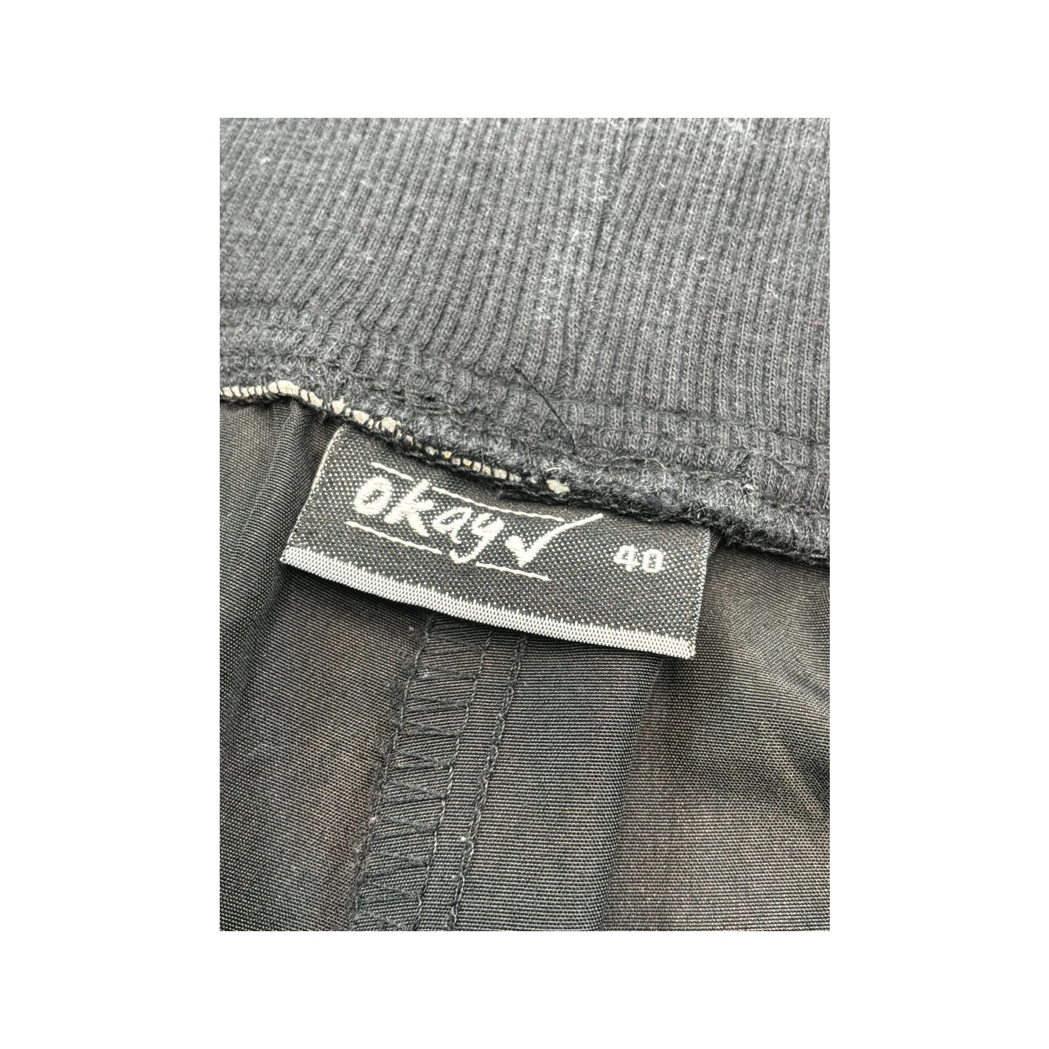 Okay Black Drawstring Cargo Pants