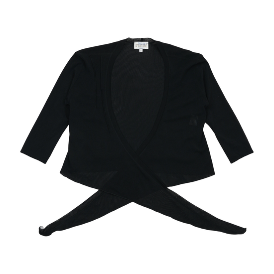 Vintage Scelte D’Autore Black Transparent Wrap Cardigan