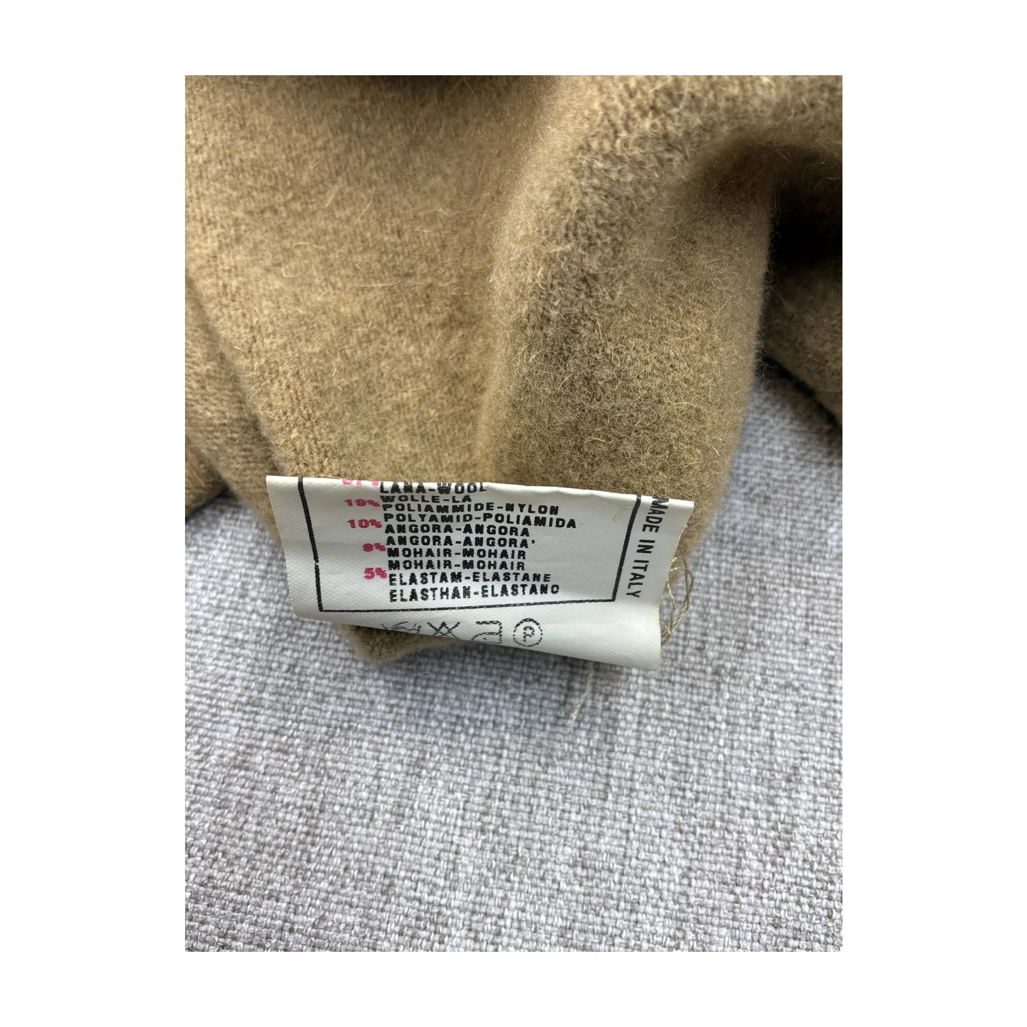 Beige Wool Blend Jacket