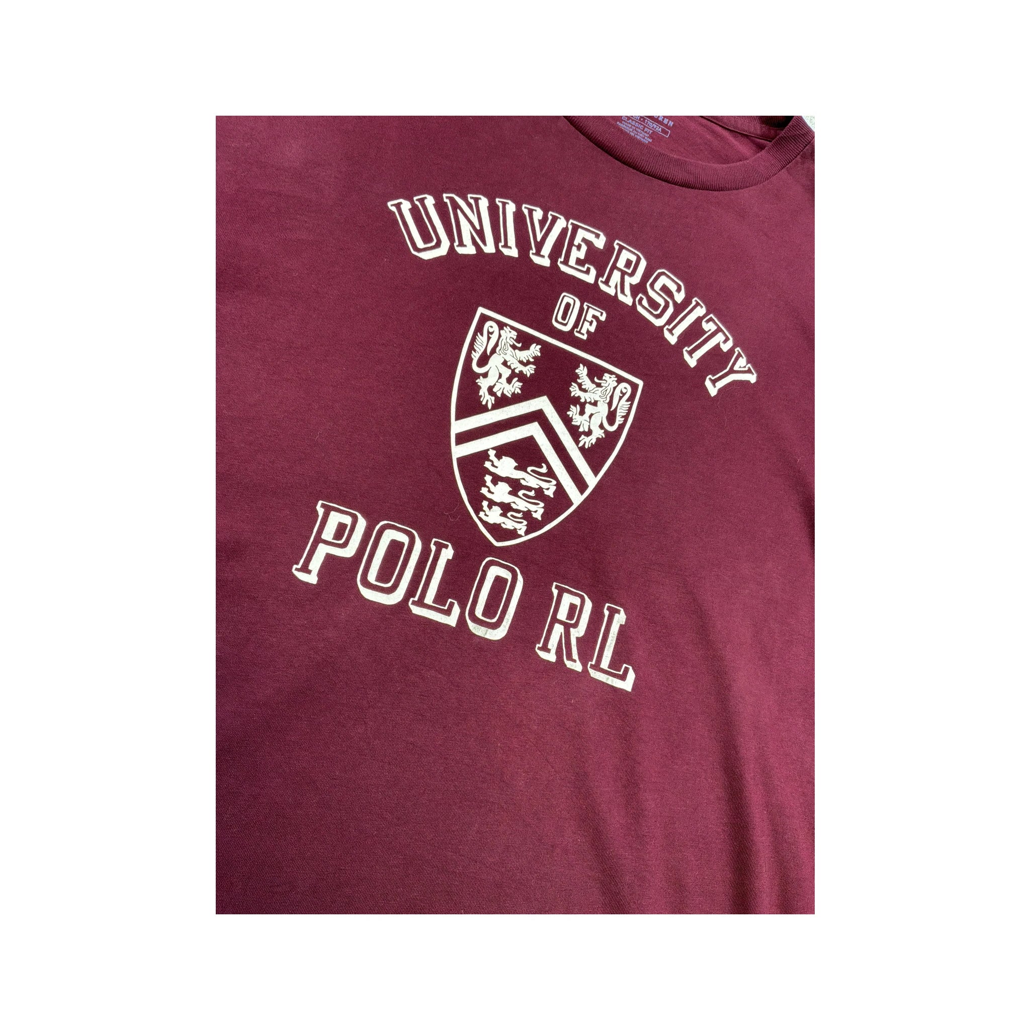 Polo Ralph Lauren University Crest Graphic Cotton Long Sleeve Shirt