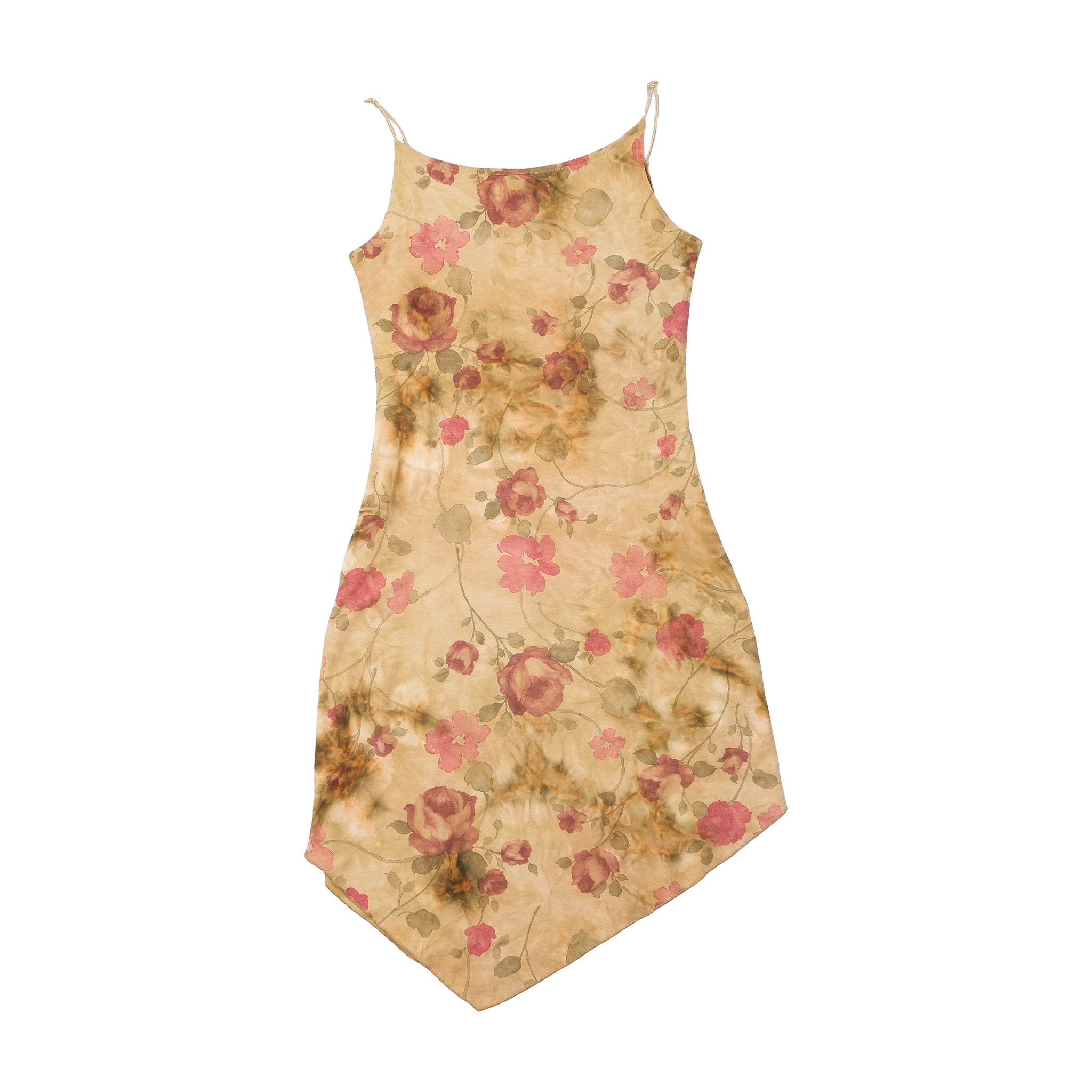 Xanaka Floral Handkerchief Hem Slip Dress