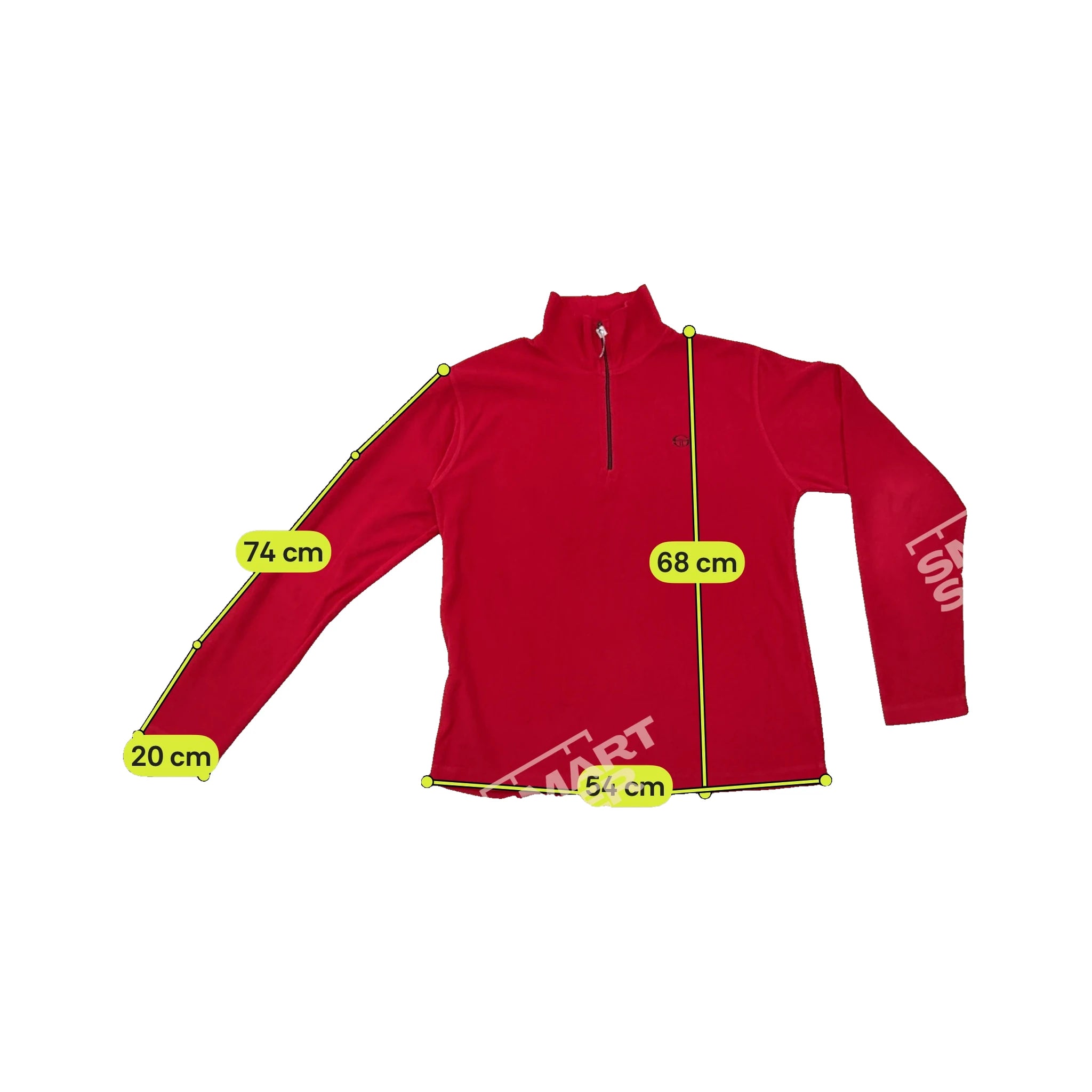 Red Quarter-Zip Microfleece Pullover