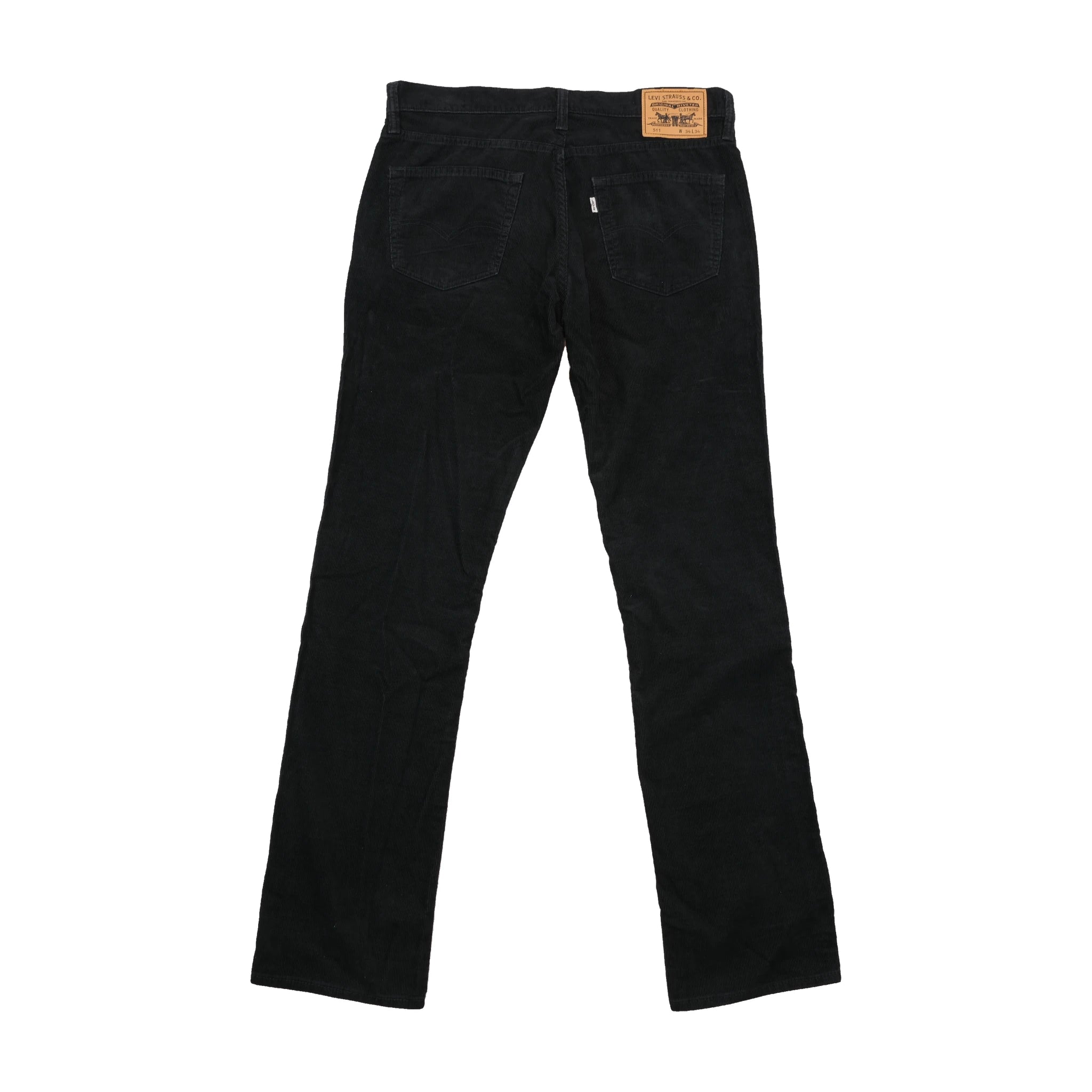 Levi's 511 Black Corduroy Slim Straight Pants