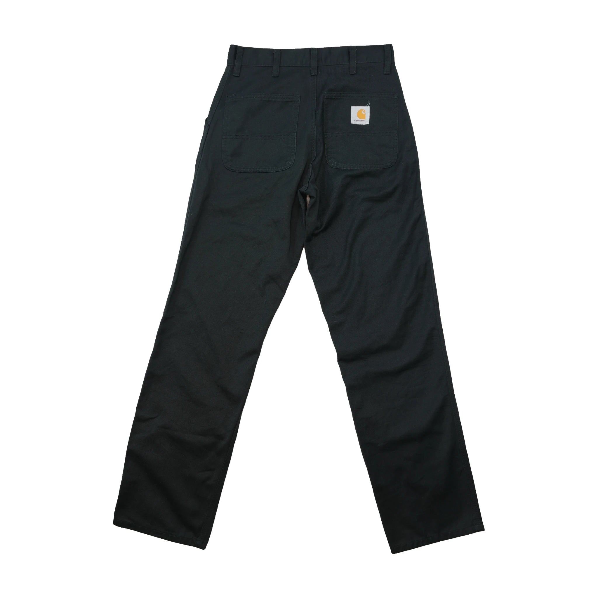 Chinos de trabalho Carhartt pretos de perna direita