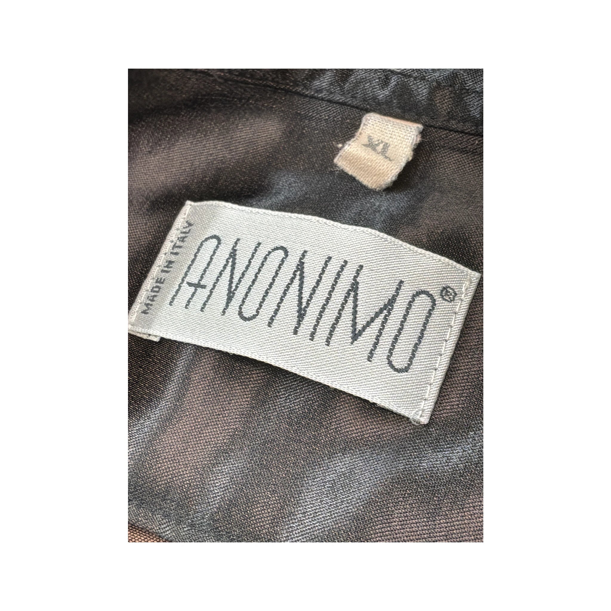 Anonimo Shiny Viscose Button-Up Shirt
