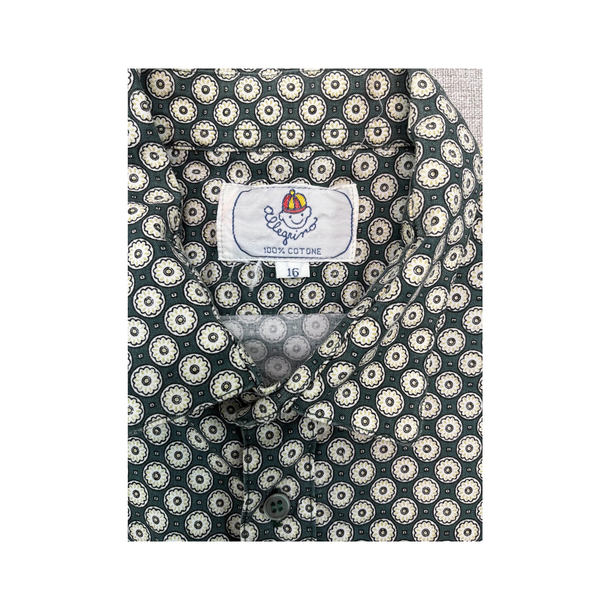 Camisa Allegrino em algodão de Manga curta com estampado geométrico