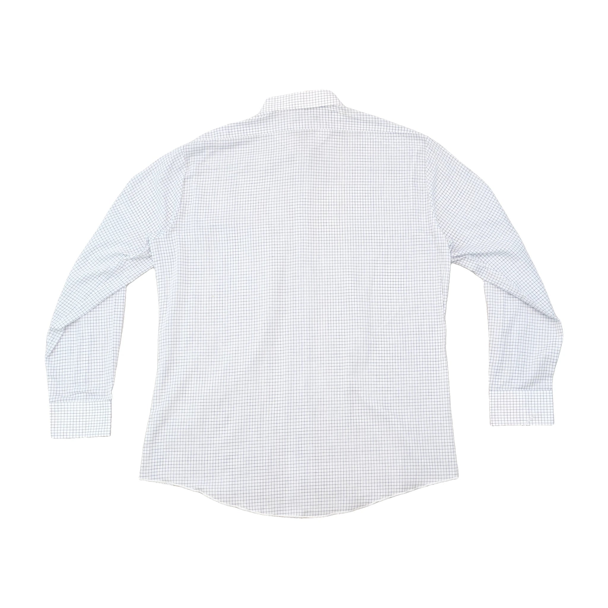 Seidensticker White Micro Check Button-Up Shirt